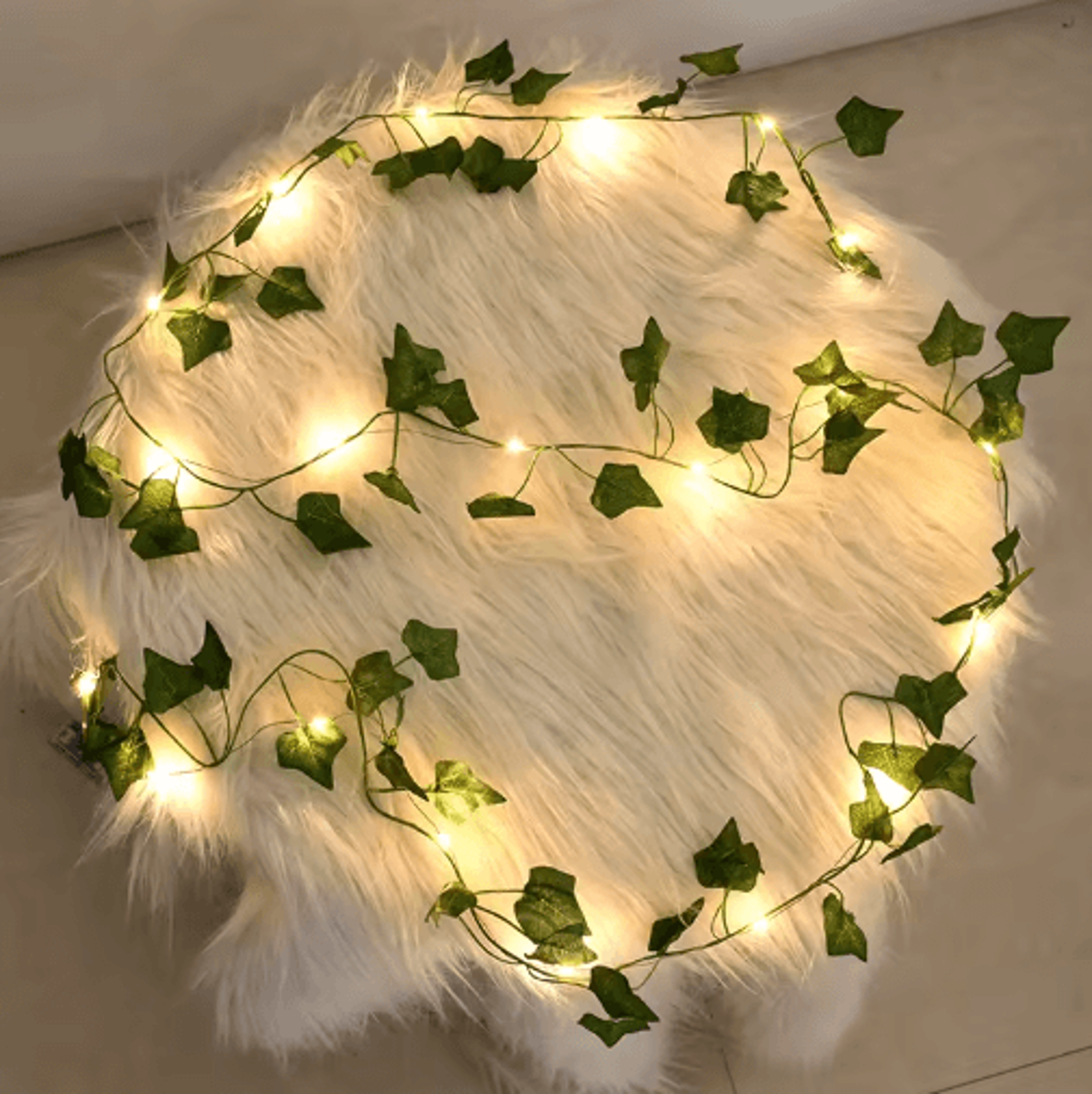 LED Leaf Vine String Lights  Artificial Greenery Garland Fairy Lights For Home  Events 8