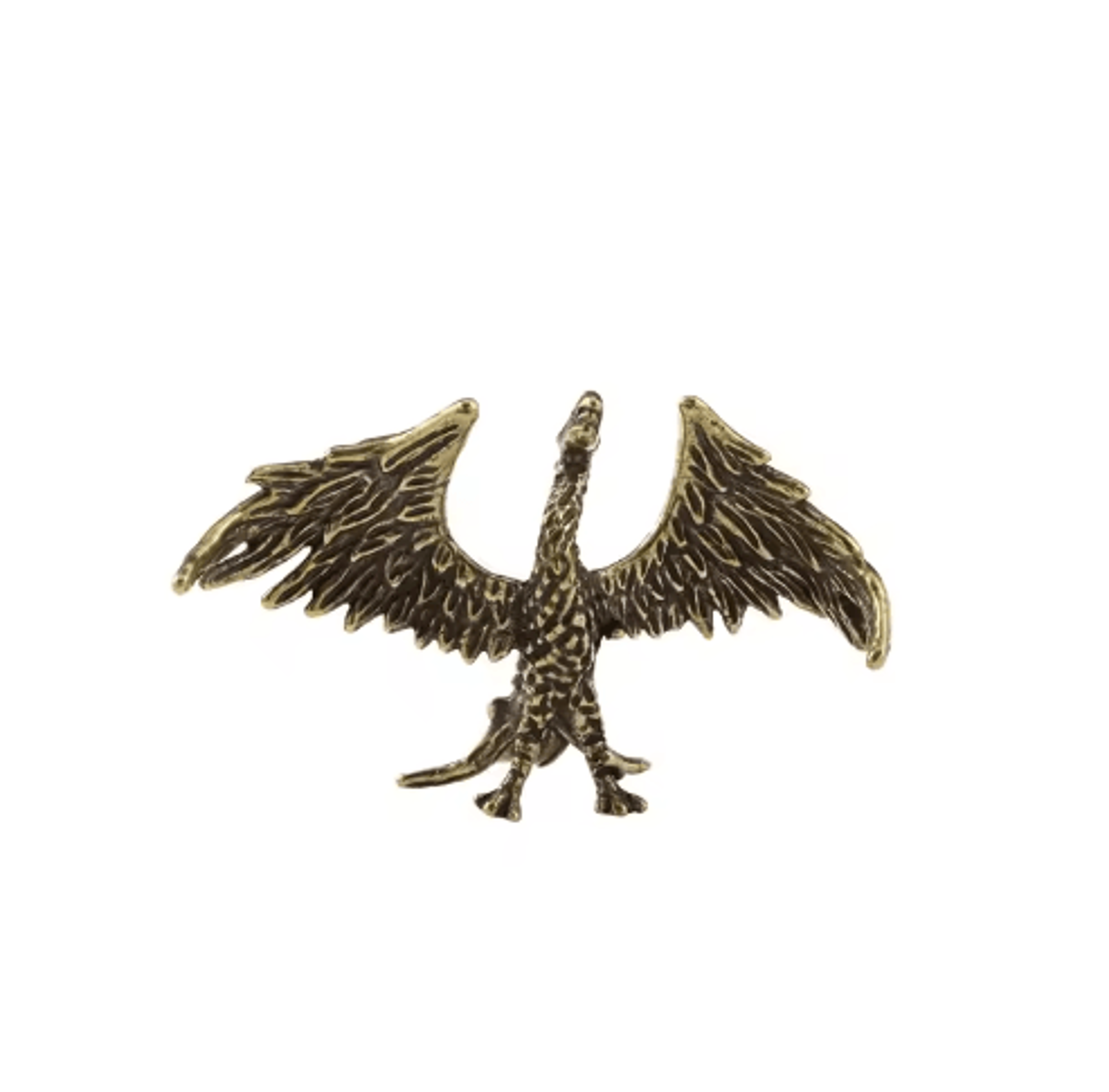 Solid Brass Phoenix Statue  Feng Shui Flame Bird Desk Ornament  Retro Decor 2