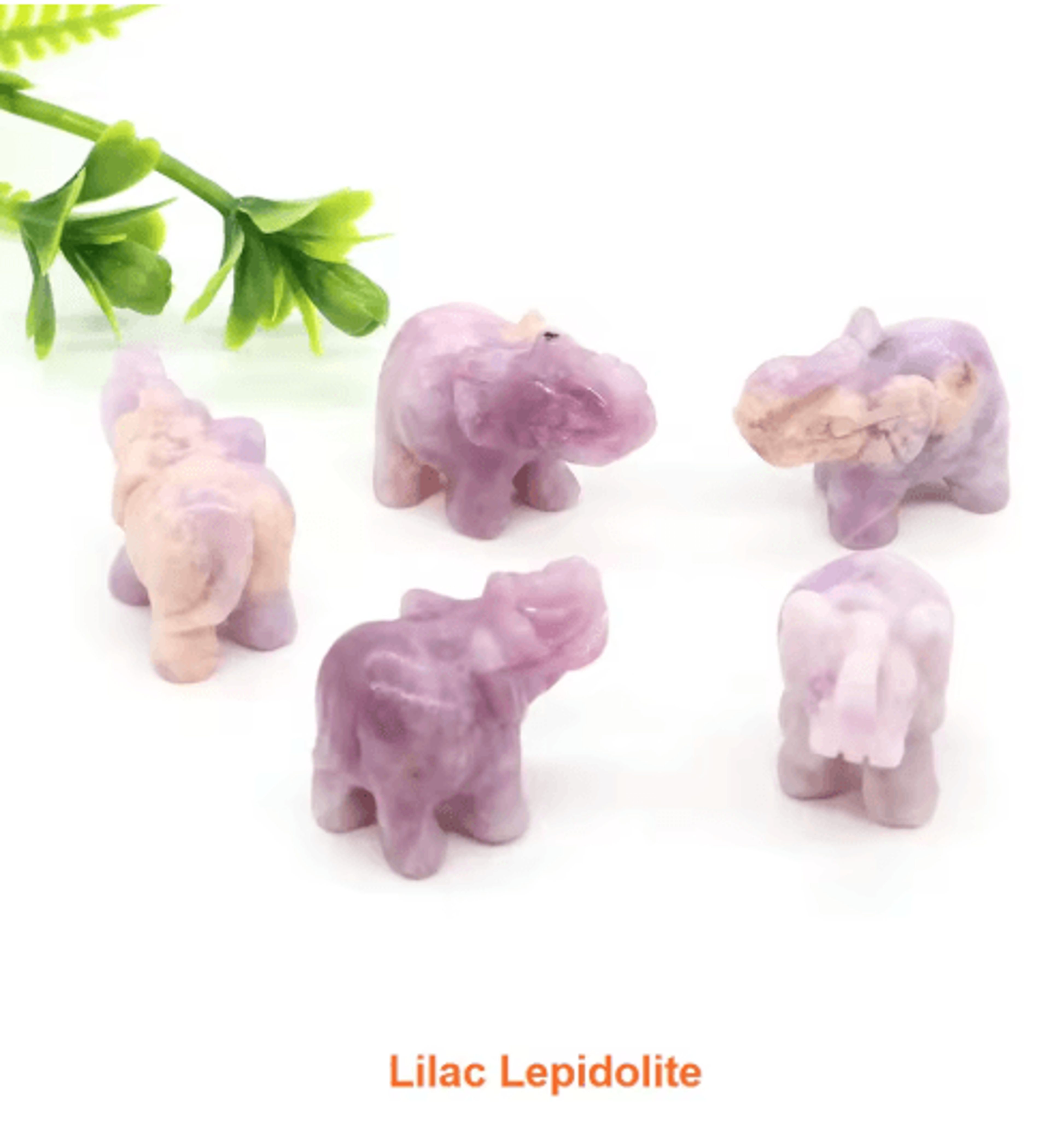 1 Amethyst Elephant Figurine Mini Crystal Animal Statue For Healing  Decor 8
