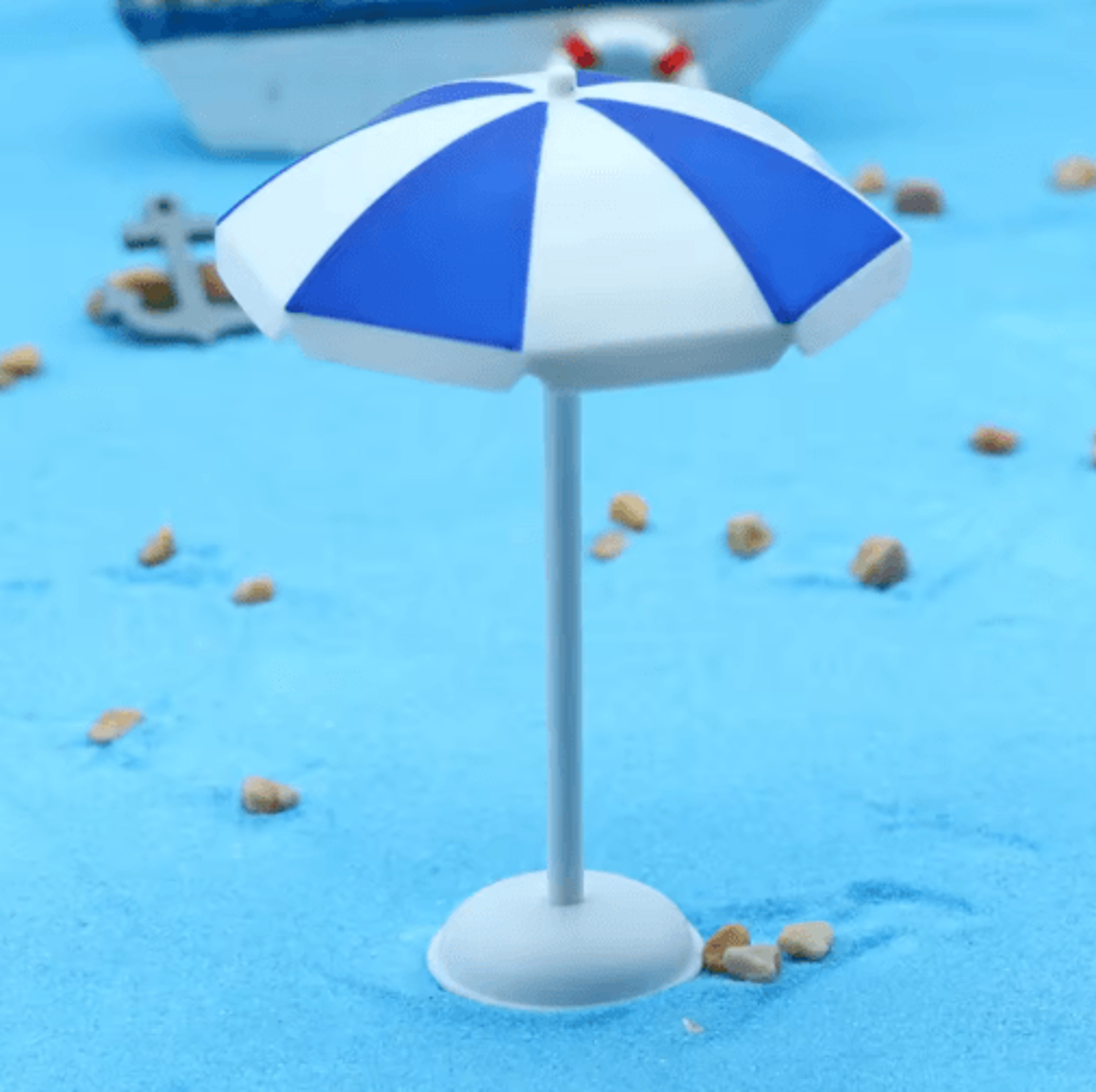 Mini Beach Umbrella  Dollhouse Micro Landscape Decor  DIY Craft Accessory 2