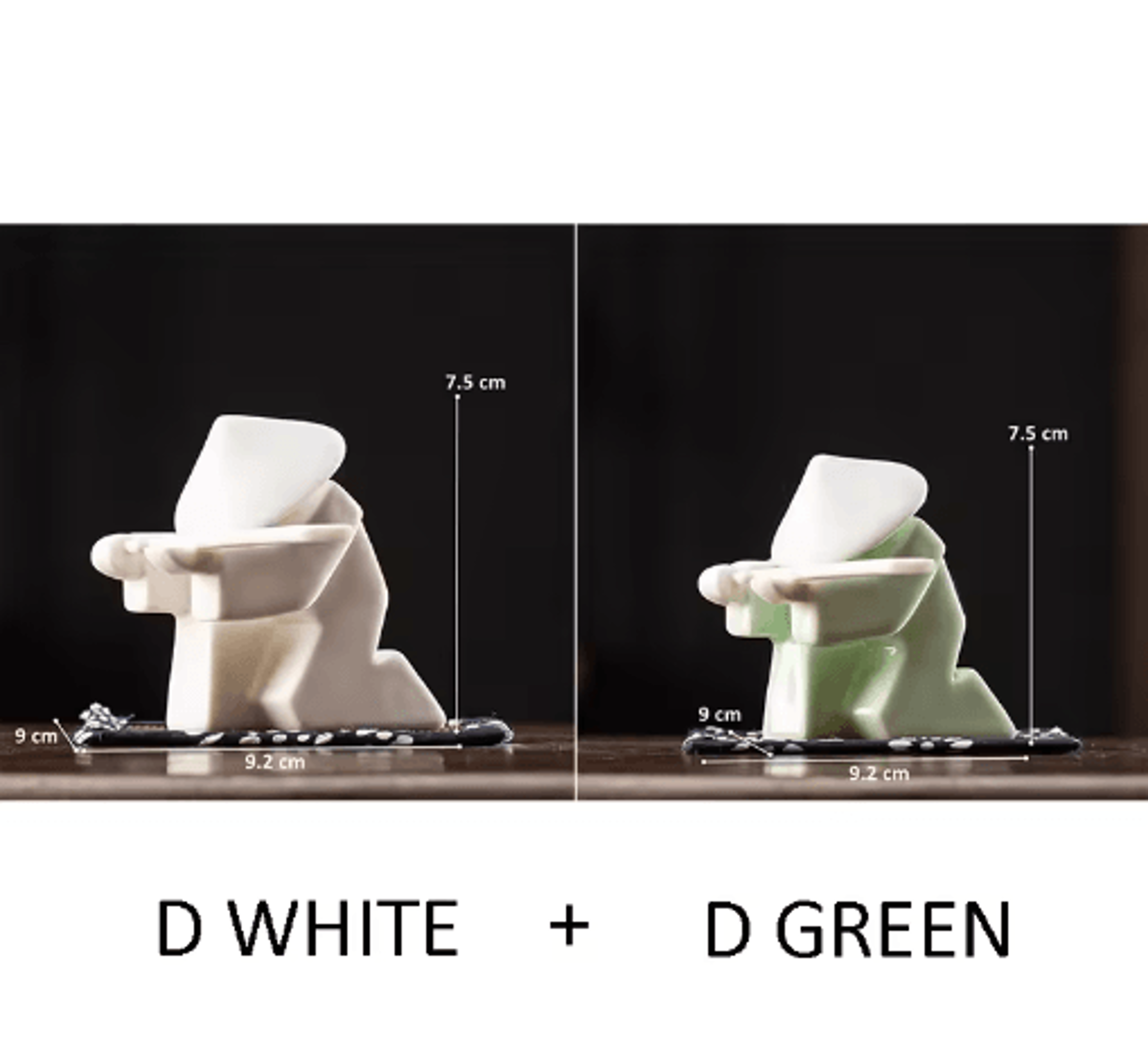 White Ceramic Samurai Figurine  Blanc De Chine Geometric Oriental Warrior Decor 11