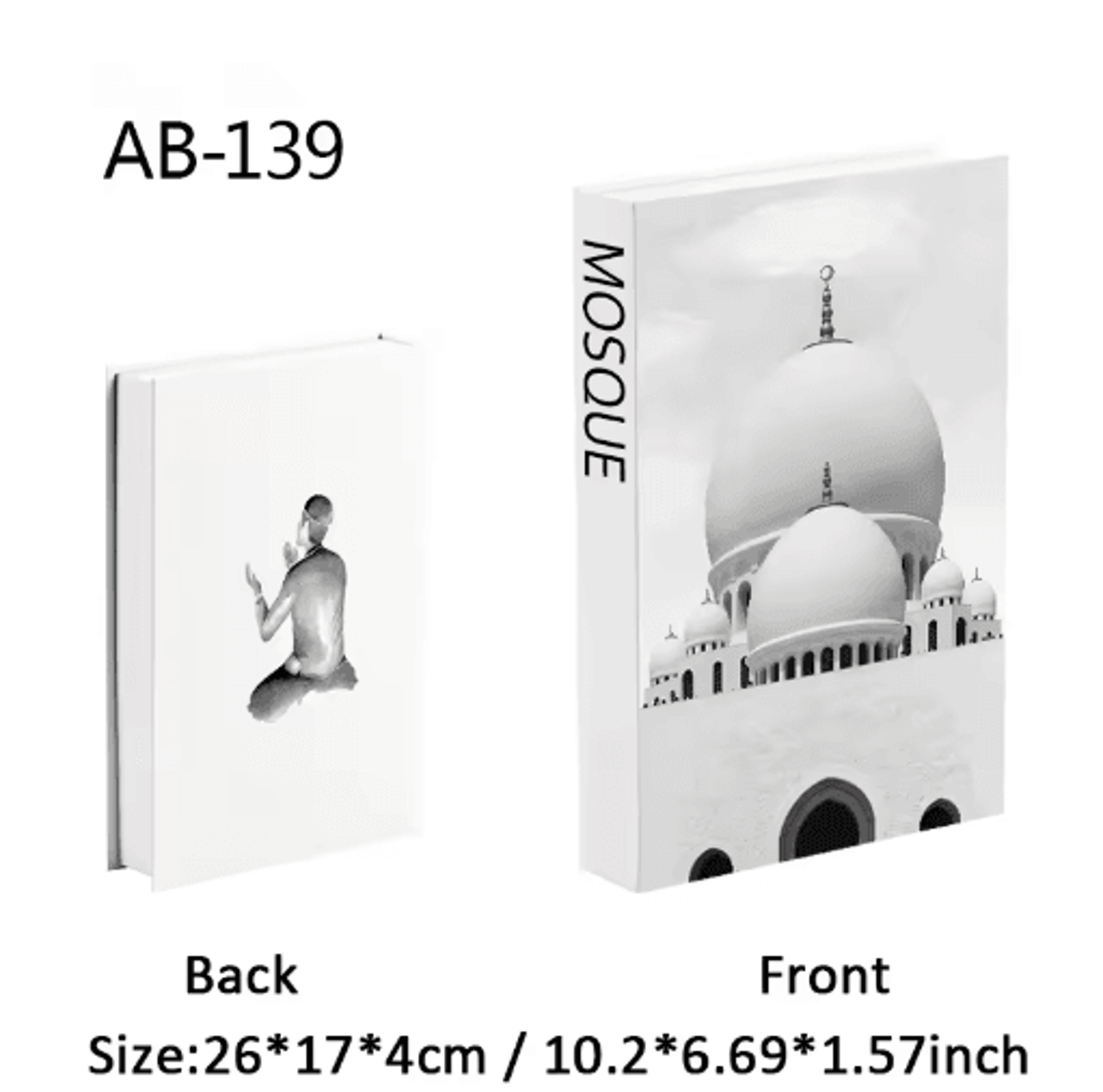 Luxury Decorative Book Box  Islamic Kaaba Design Coffee Table Storage Decor 15