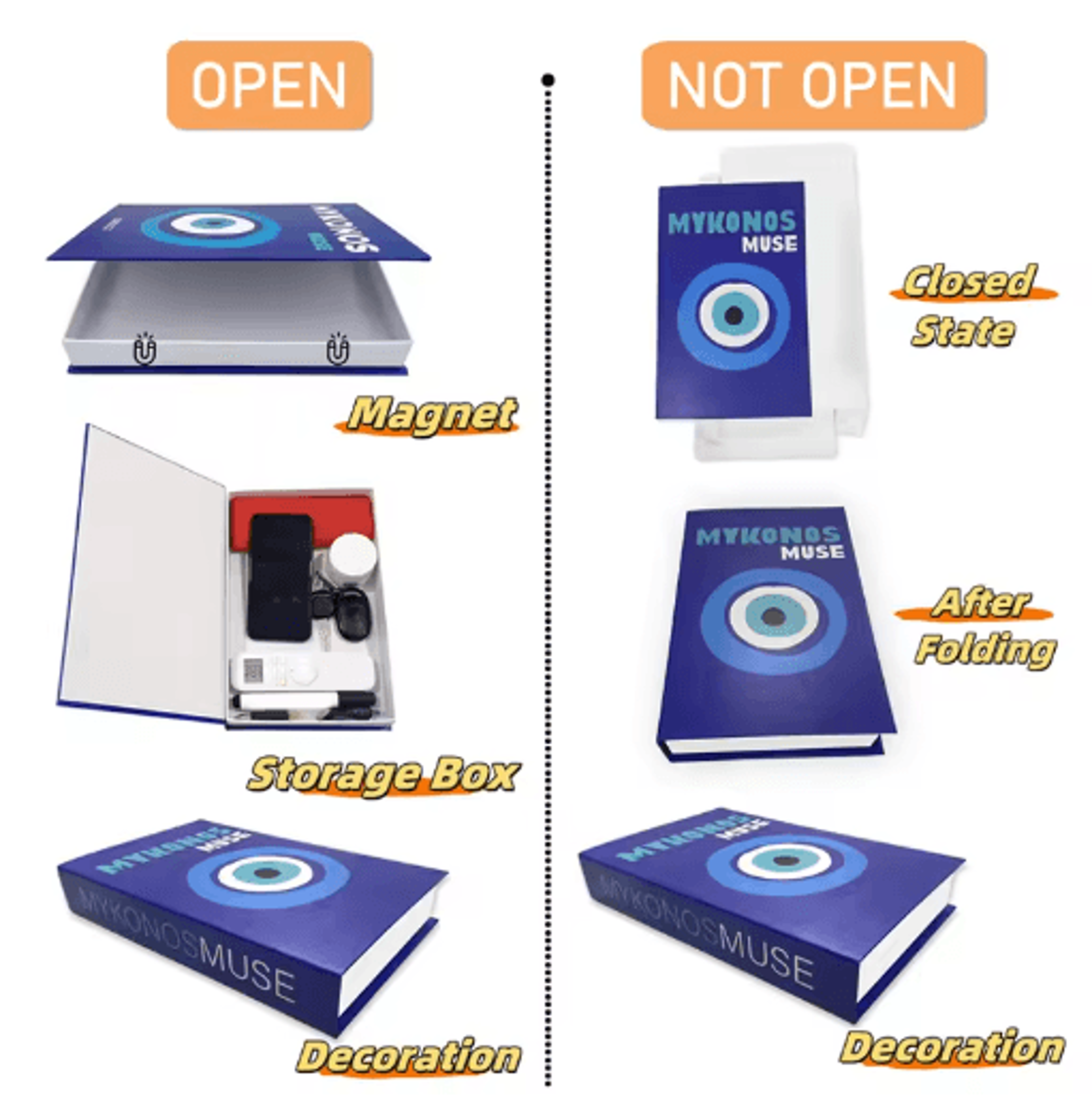 Luxury Decorative Book Box  Islamic Kaaba Design Coffee Table Storage Decor 19
