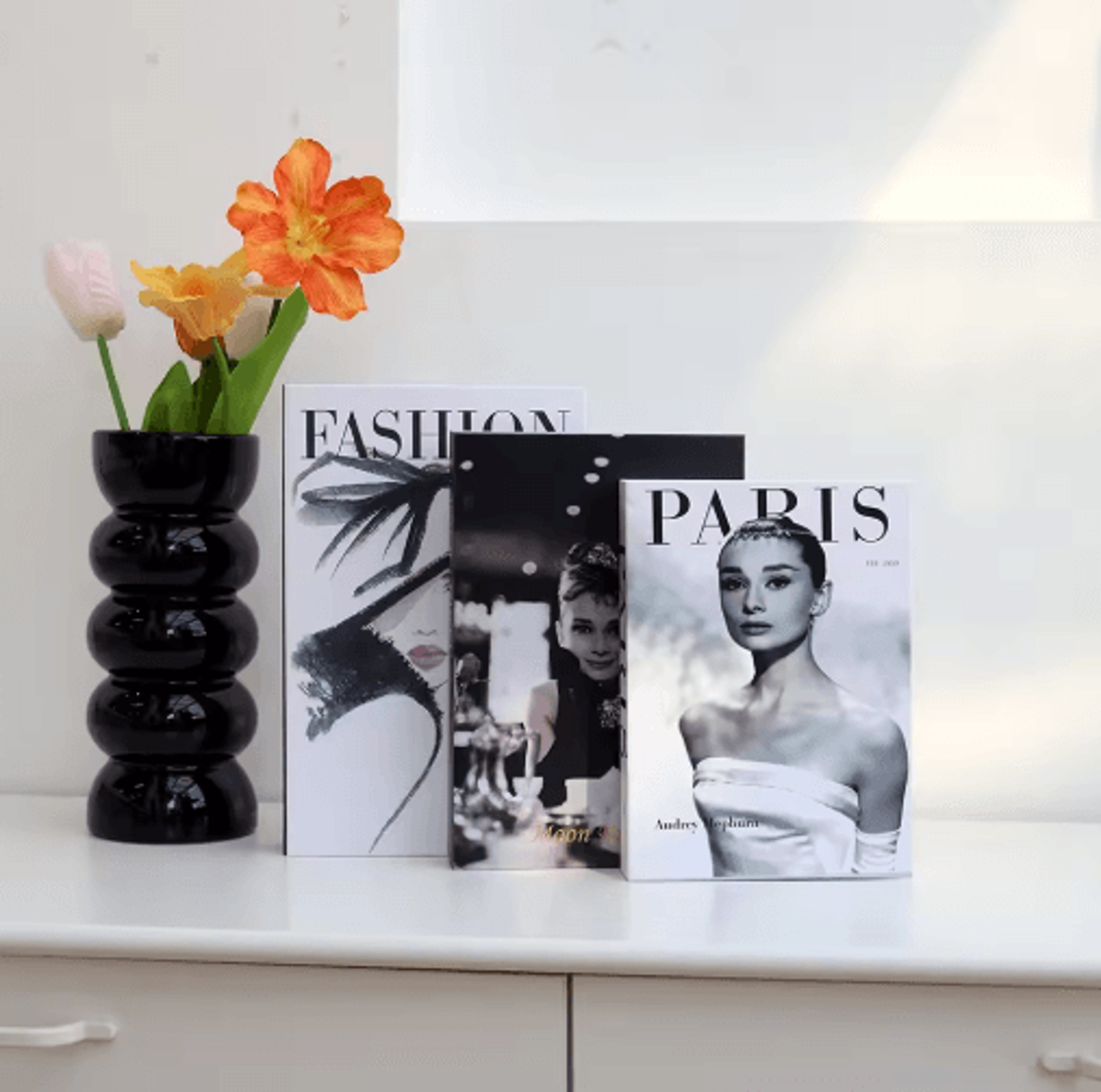 3Piece Decorative Fake Books Set  Modern Coffee Table  Bookshelf Styling Props 7