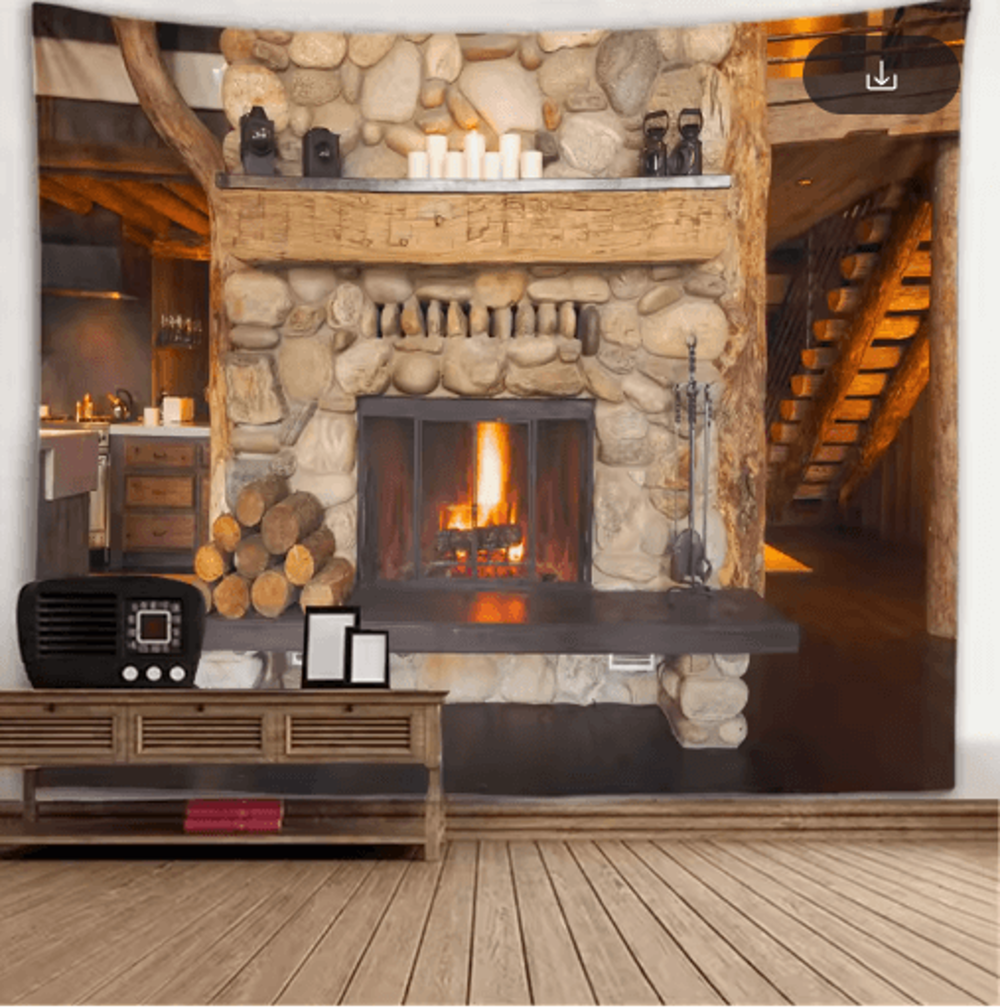 3D Window Scenery Tapestry Nature Wall Mural Background Decor 1