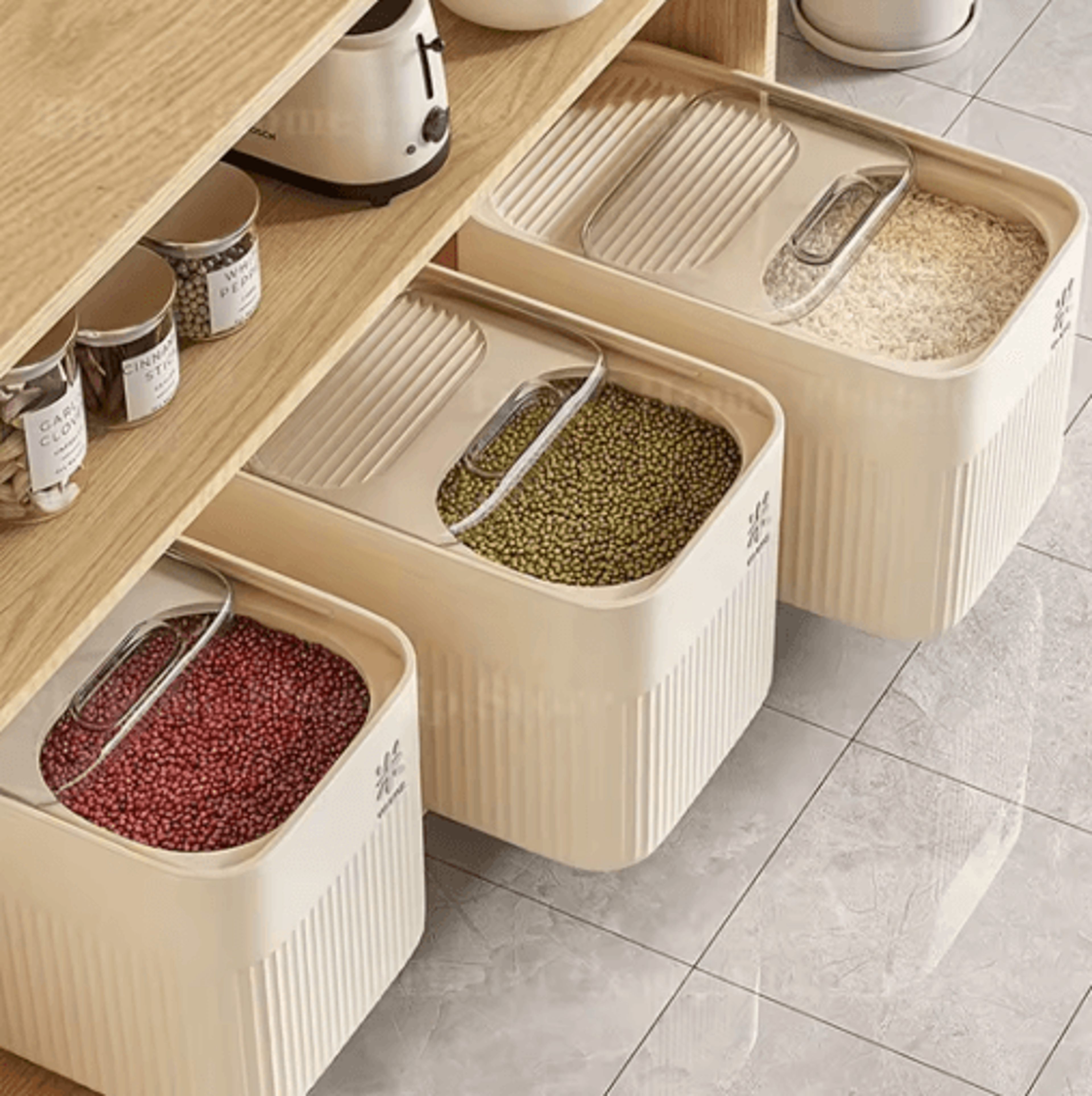 Airtight Rice Storage Container  MoistureProof Grain Bin 51015KG 8