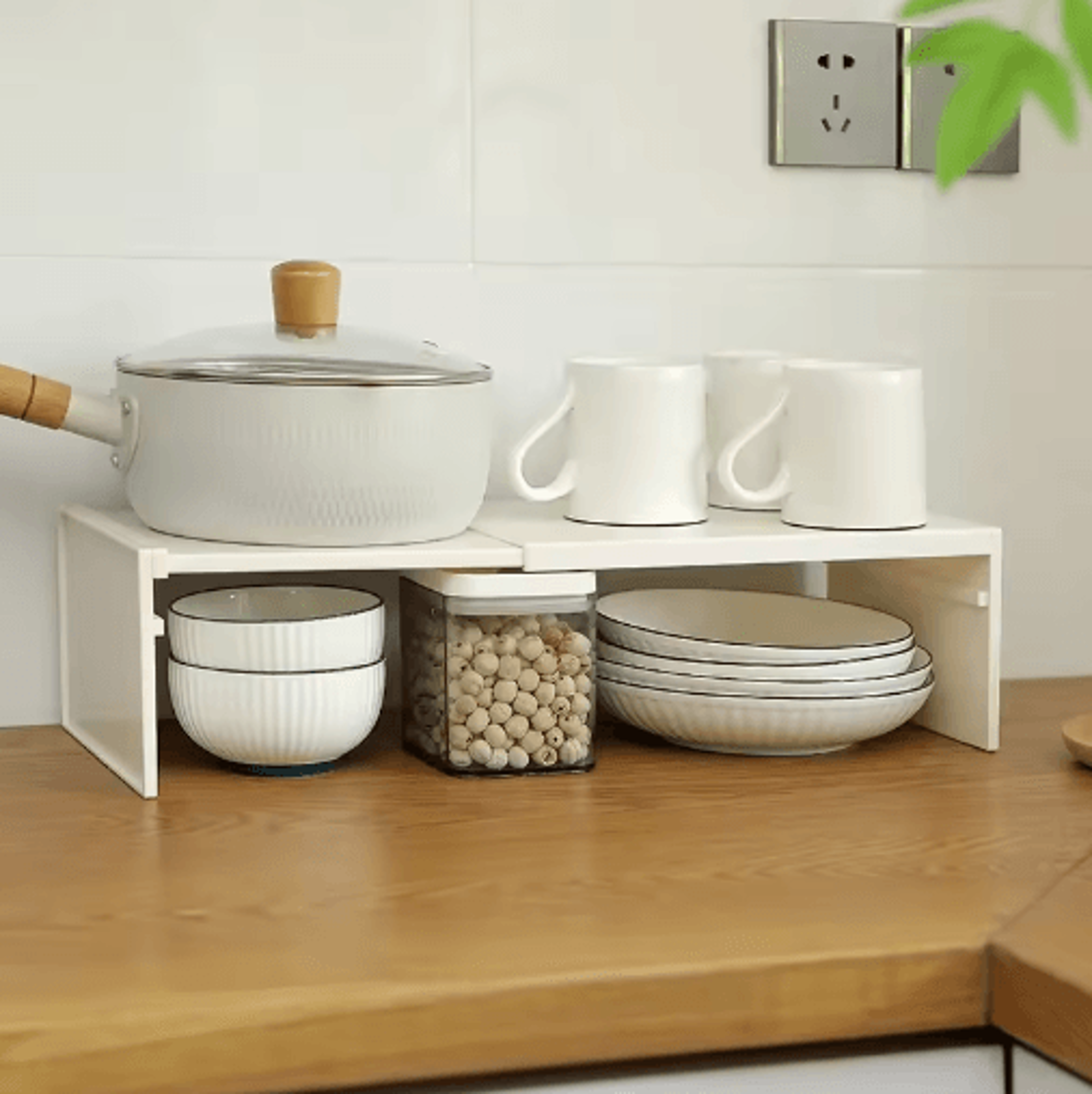 Retractable MultiLayer Kitchen Shelf  Adjustable Cabinet  Fridge Organizer 3
