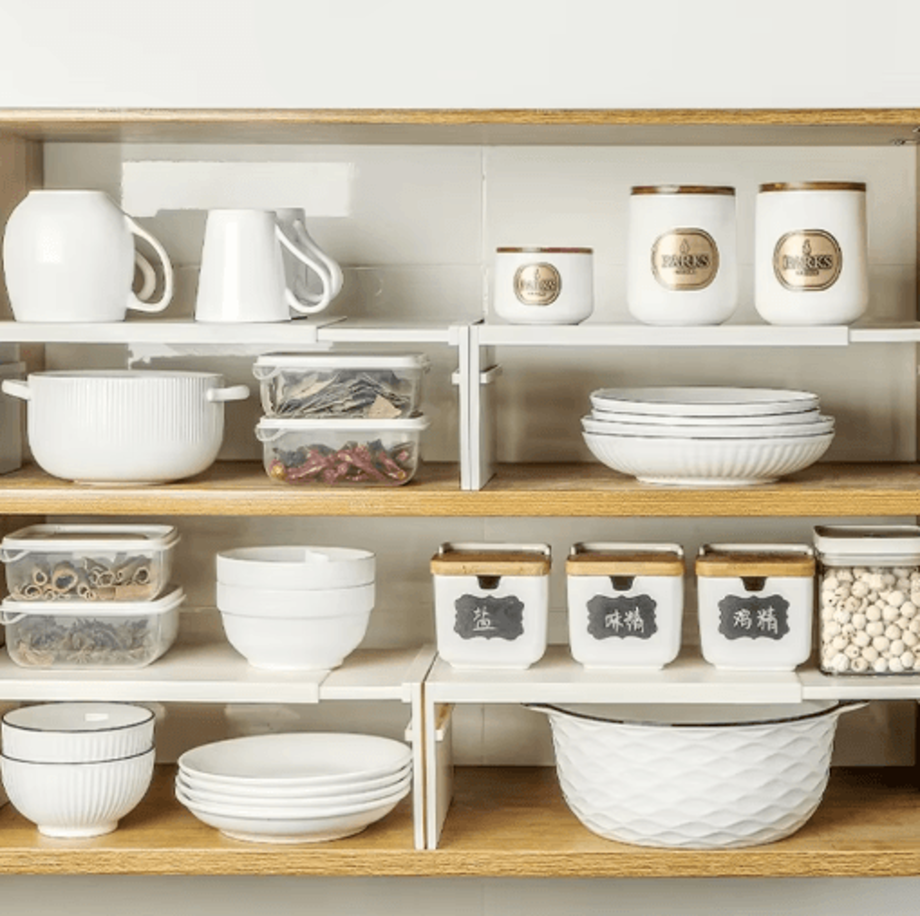 Retractable MultiLayer Kitchen Shelf  Adjustable Cabinet  Fridge Organizer 0