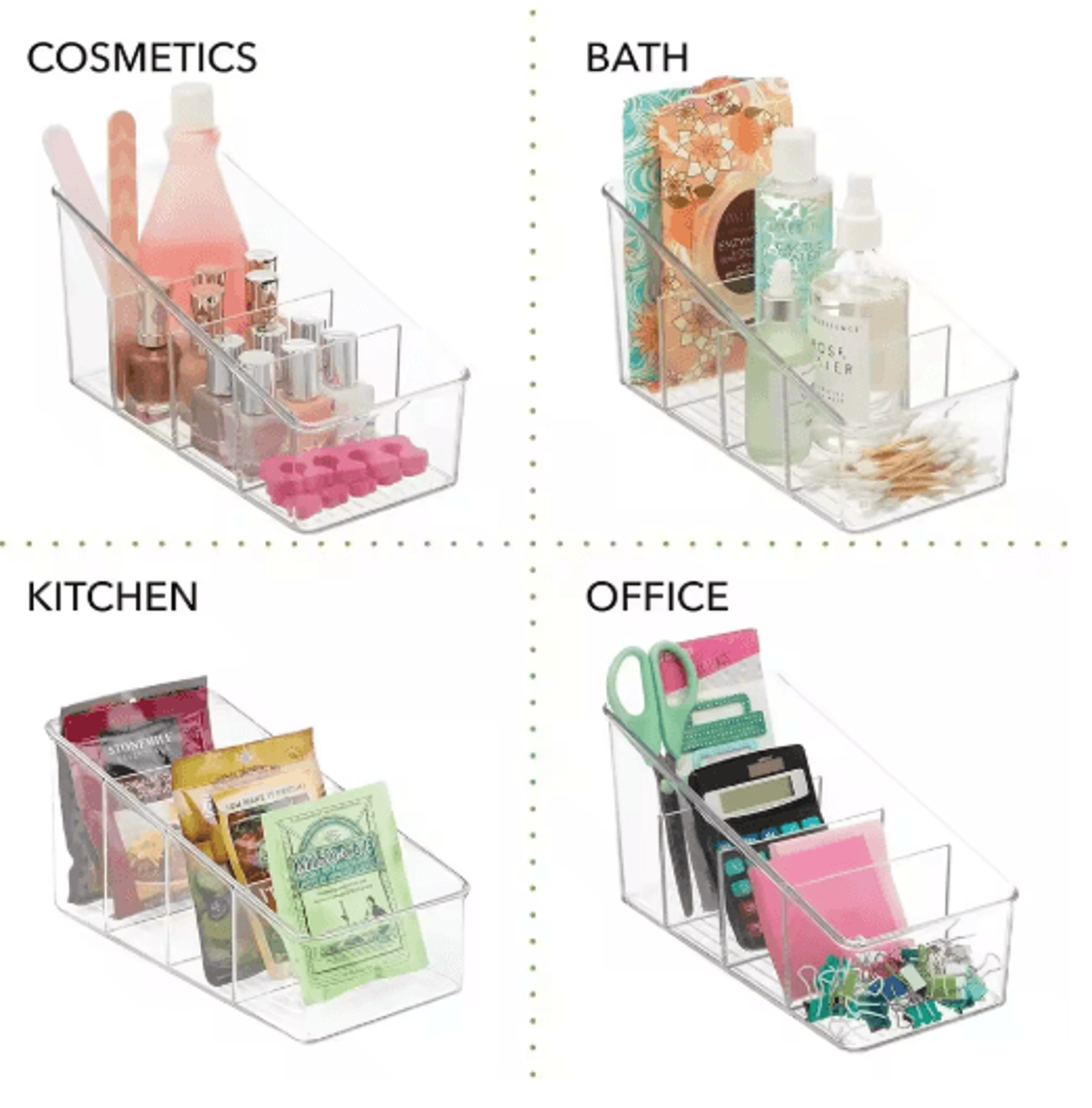 4Layer Transparent Storage Organizer  Stackable Pantry  Fridge Container 4