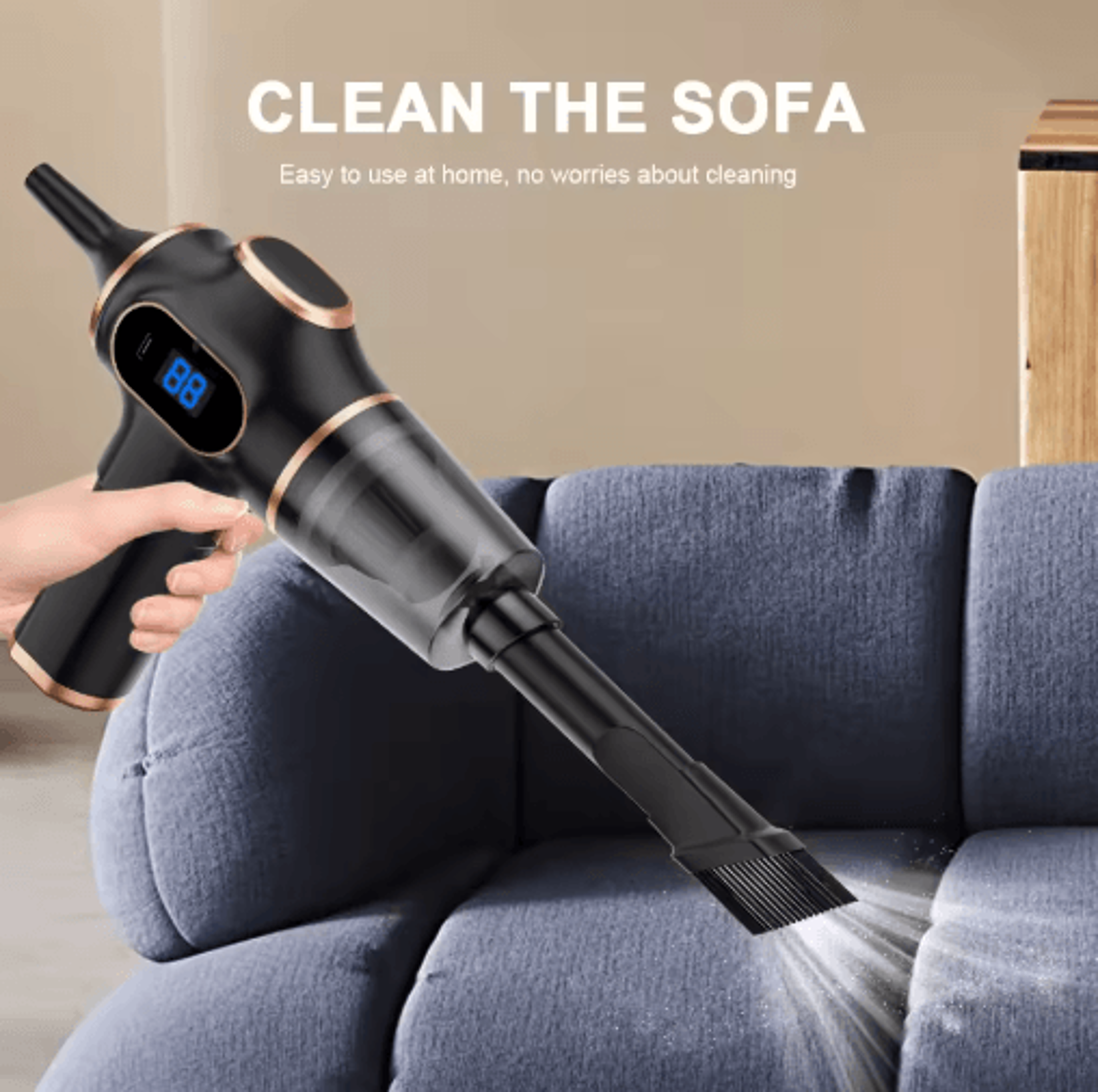Wireless Mini Handheld Vacuum Cleaner High Power Portable Car  Home Cleaner 6