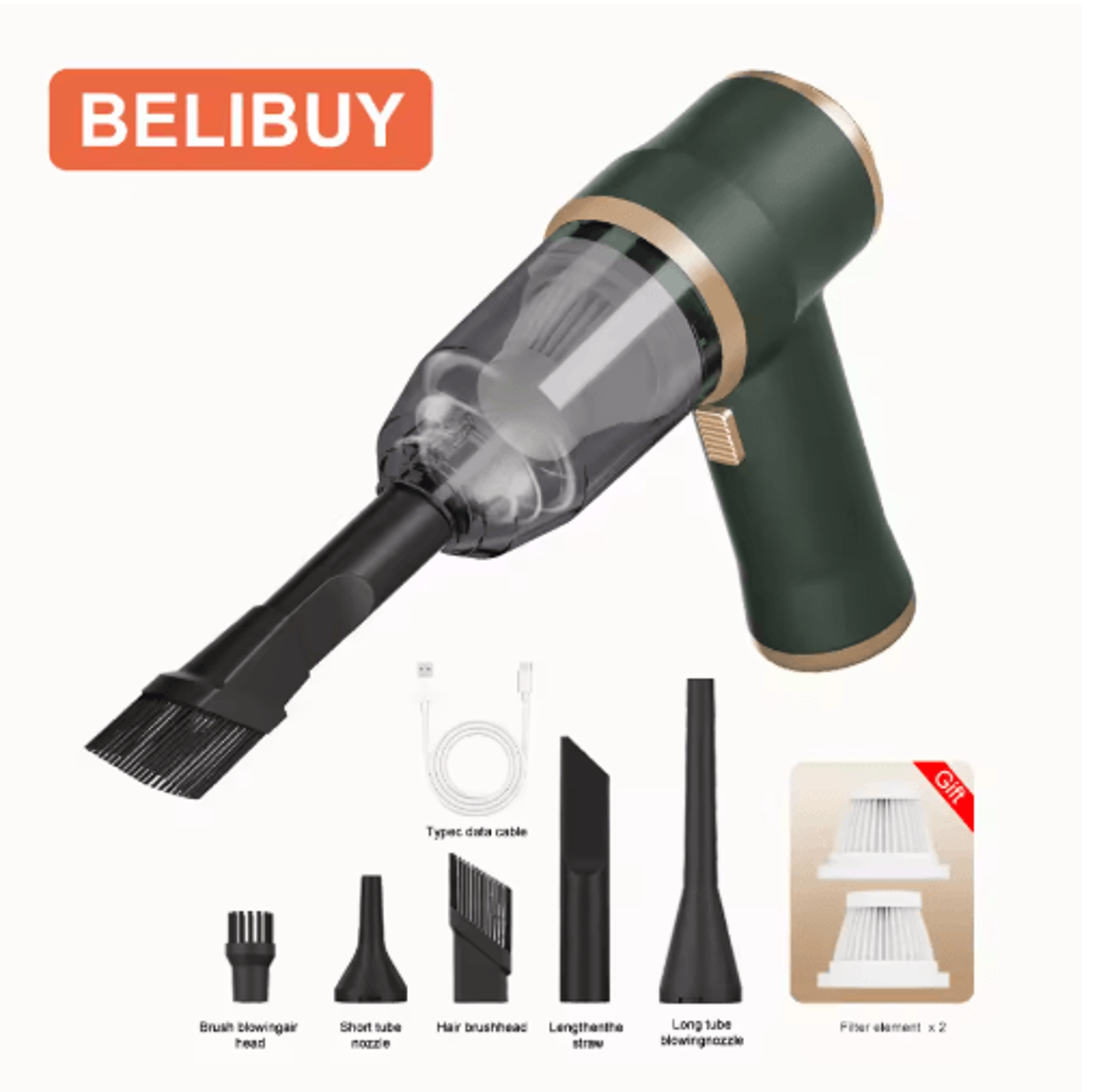Wireless High Power Car  Home Vacuum Cleaner Portable Handheld Cleaning Machine 2