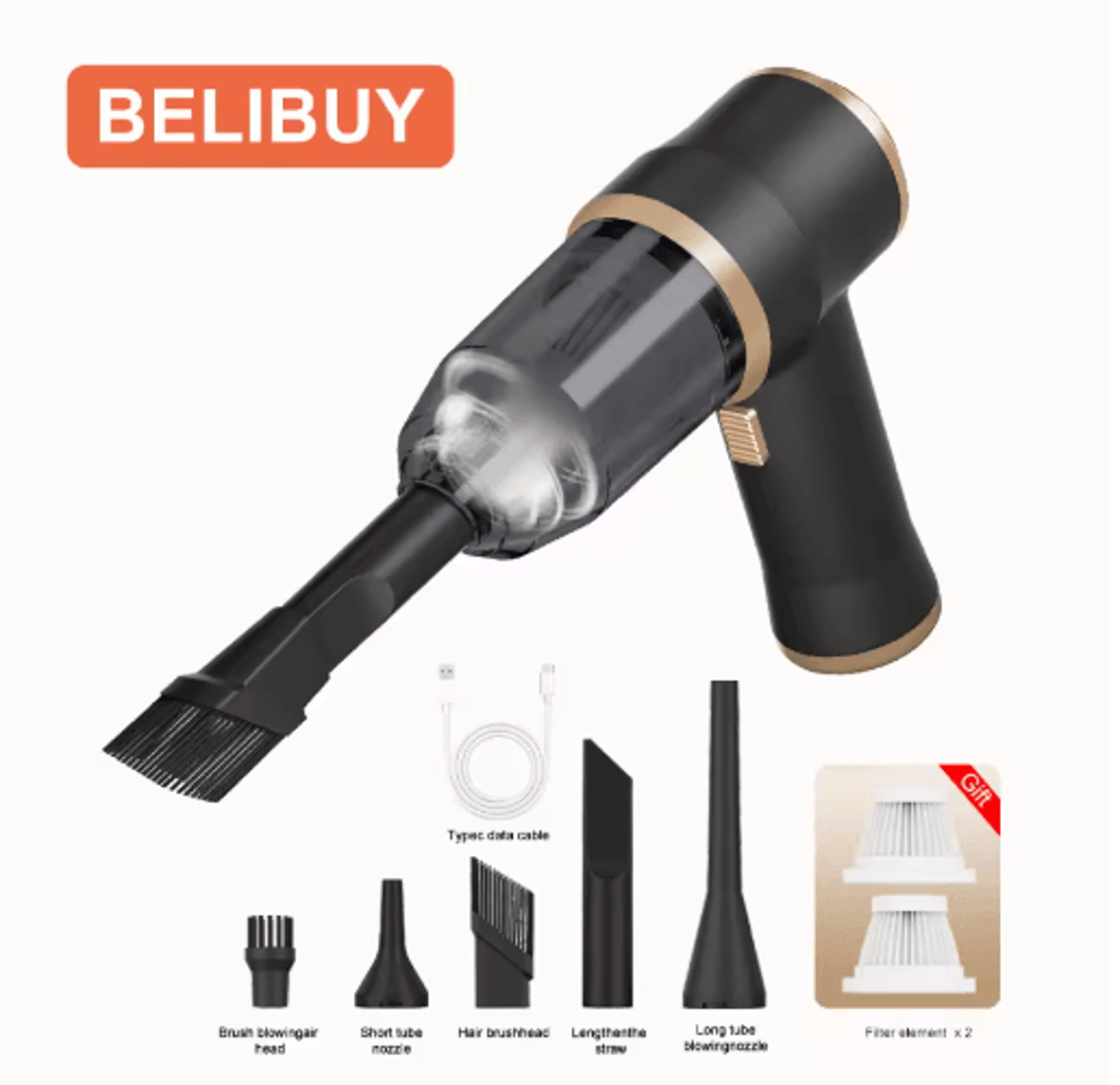 Wireless High Power Car  Home Vacuum Cleaner Portable Handheld Cleaning Machine 3