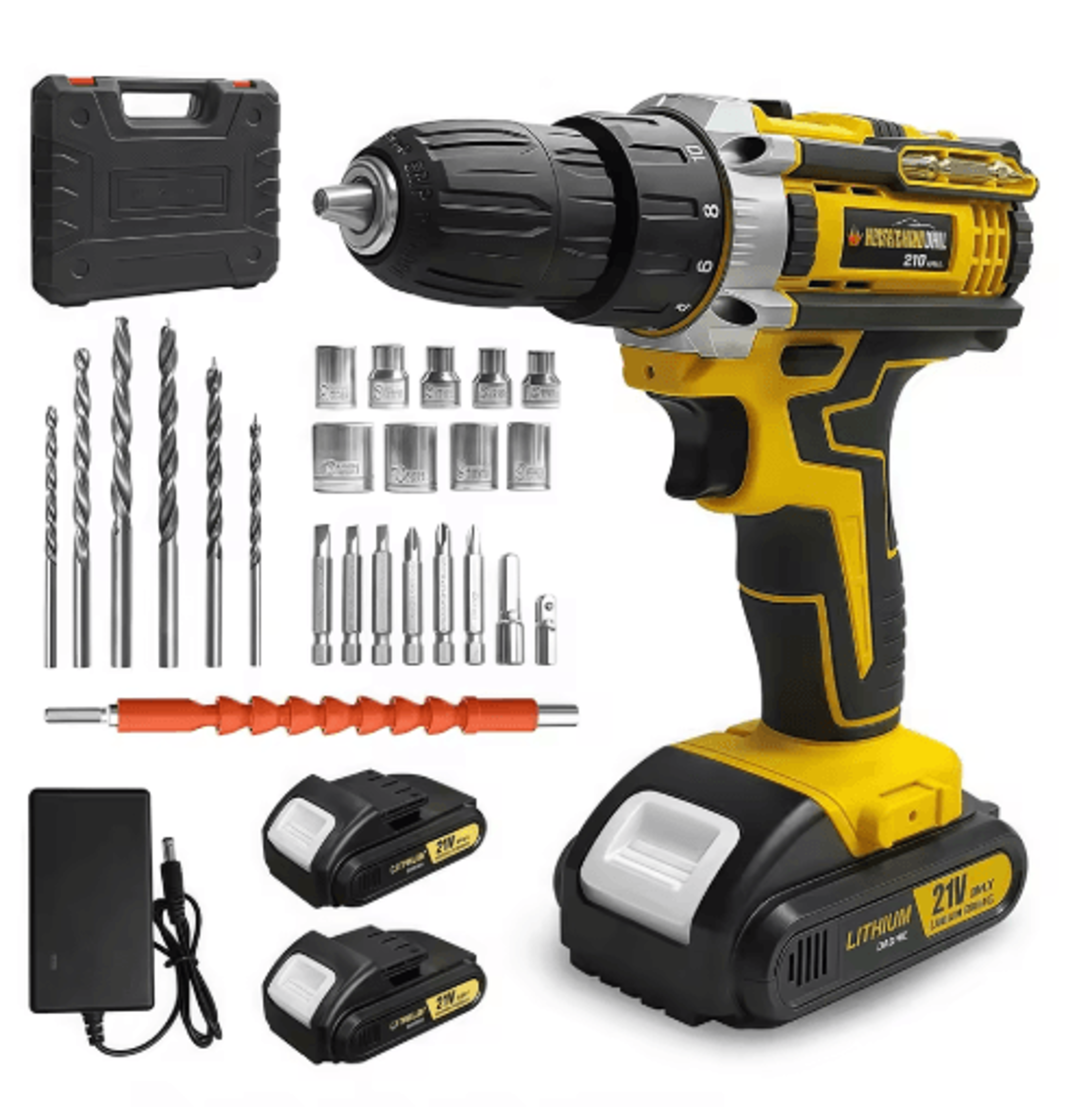 Electric Screwdriver Set Cordless Drill Kit Lithium Battery Drill Home DIY Tool Kit Electric Hand D 0