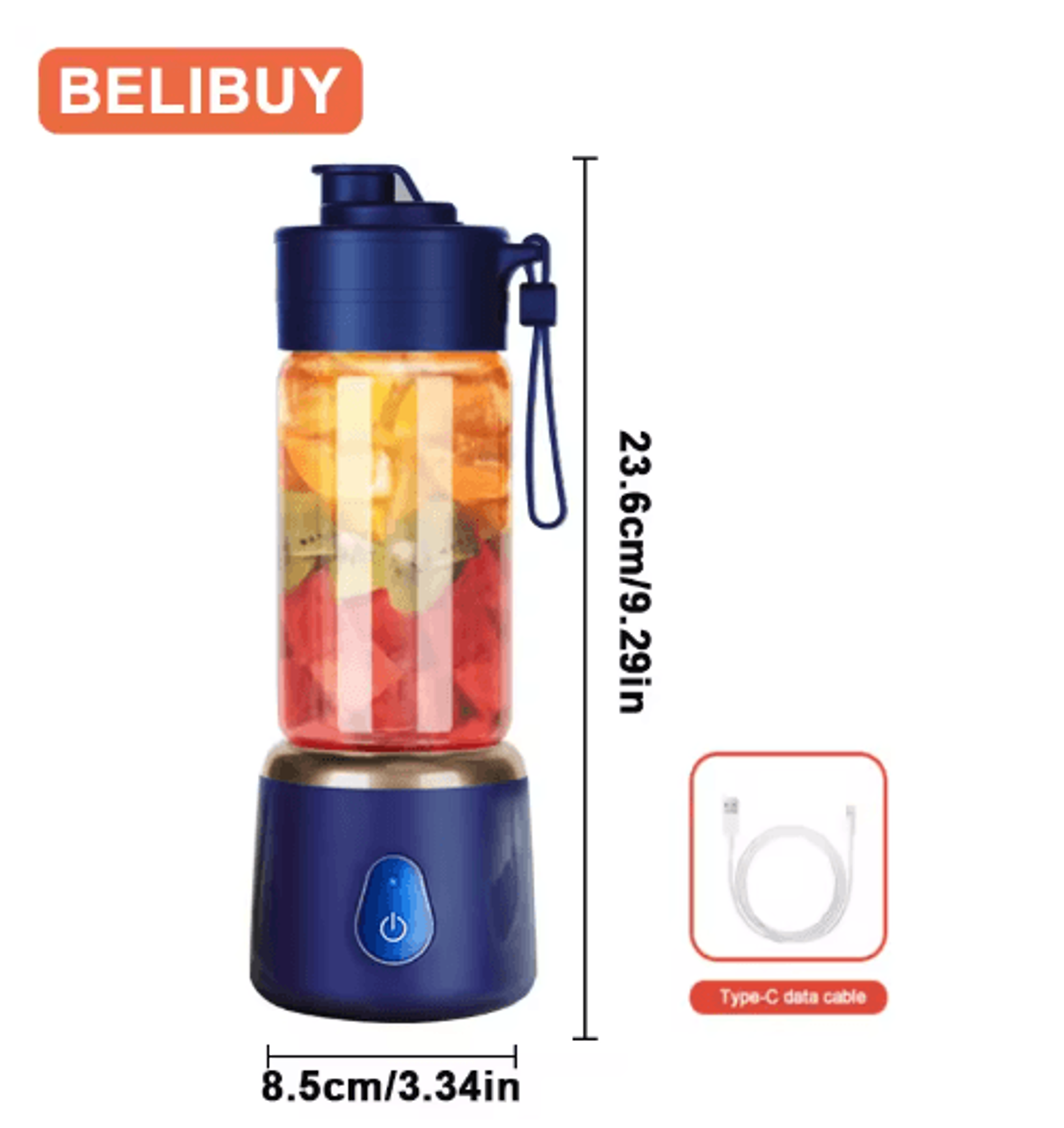 Portable Electric Juicer USB Blender Mini Citrus Fruit Juicer For Travel 3