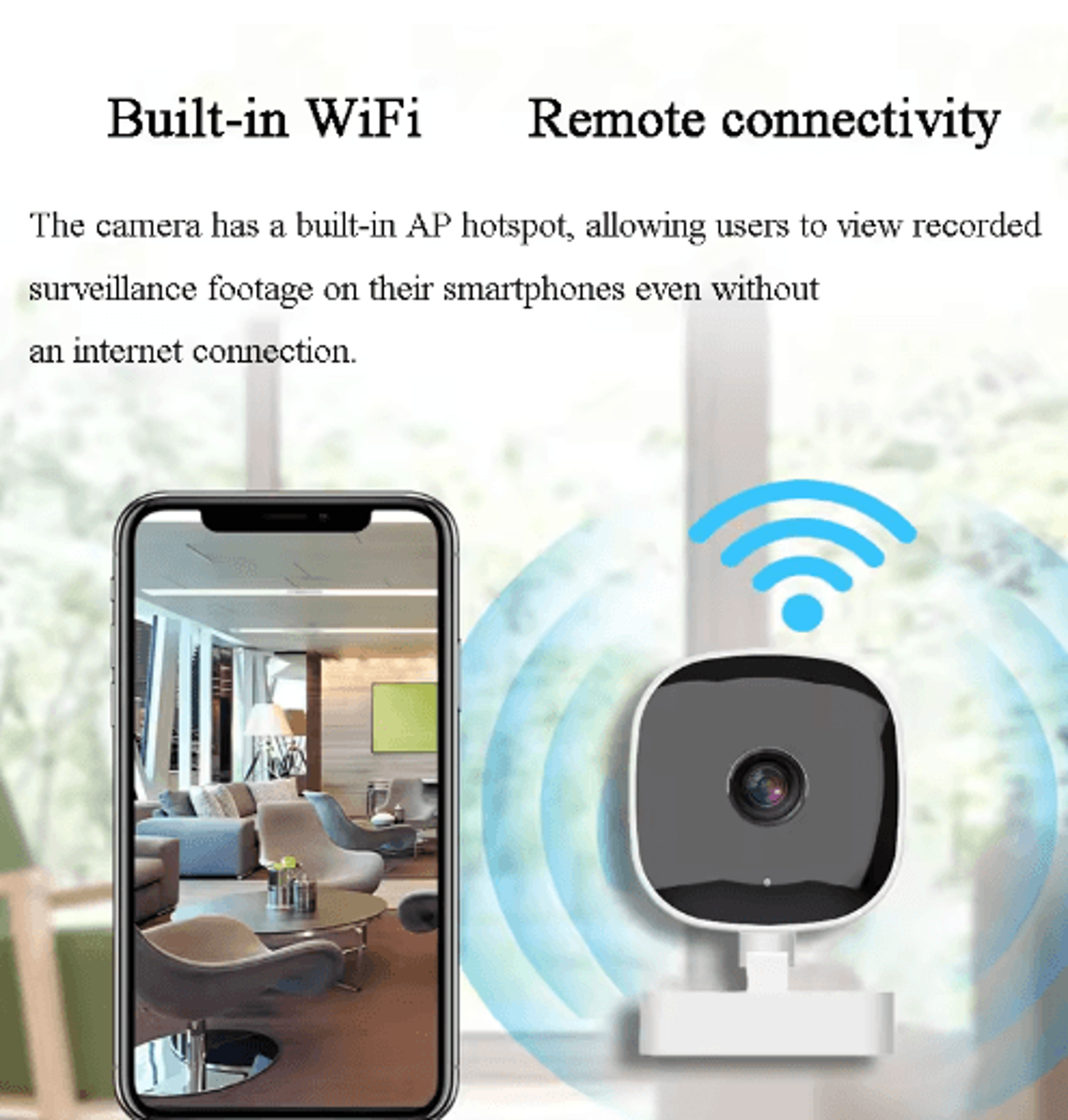 4K Mini WiFi Security Camera With Night Vision  Motion Detection Waterproof Outdoor Surveillance Ca 4