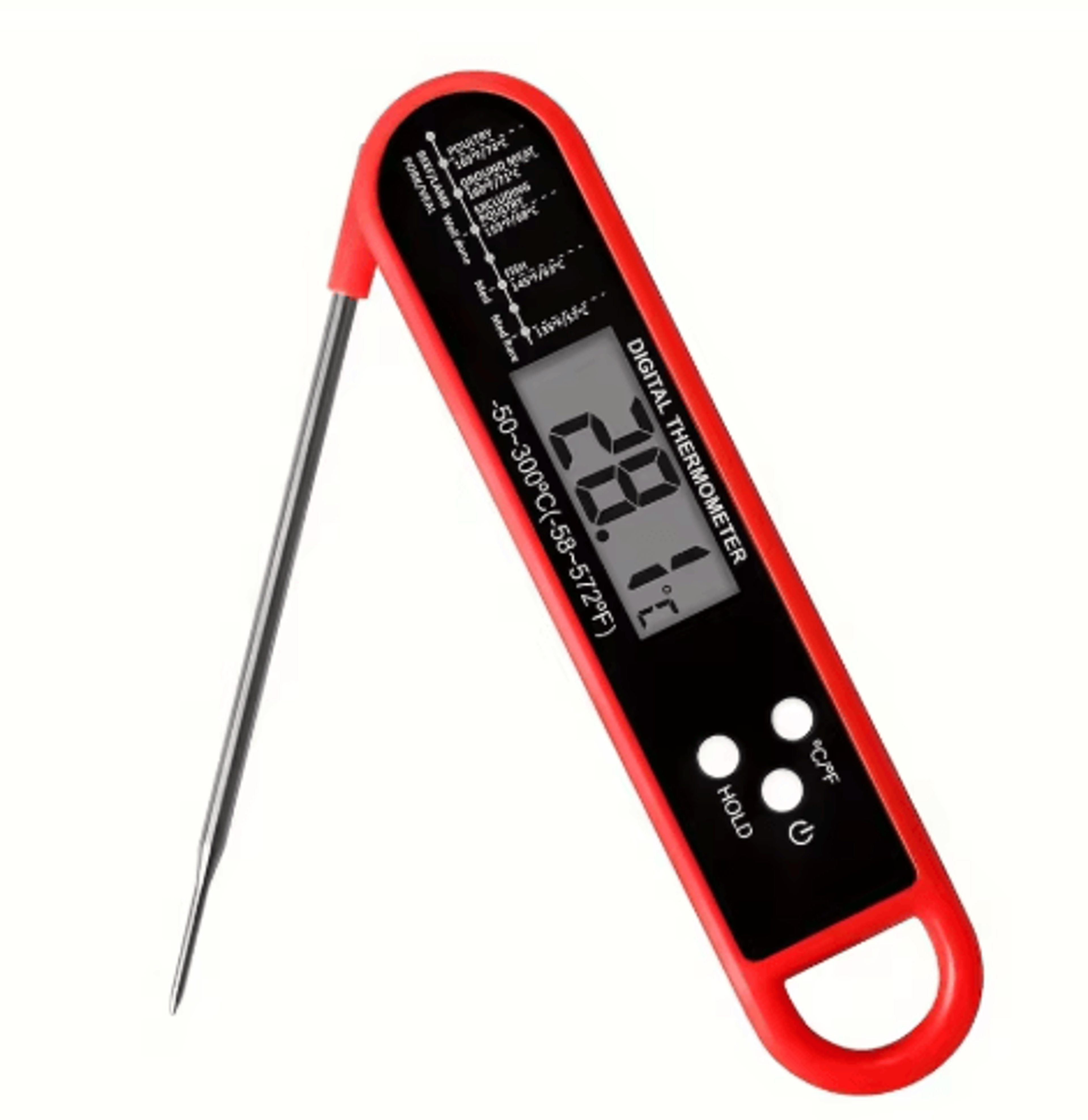 Instant Read Digital Meat Thermometer  High Accuracy Waterproof BBQ  Kitchen Thermometer With Backl 4
