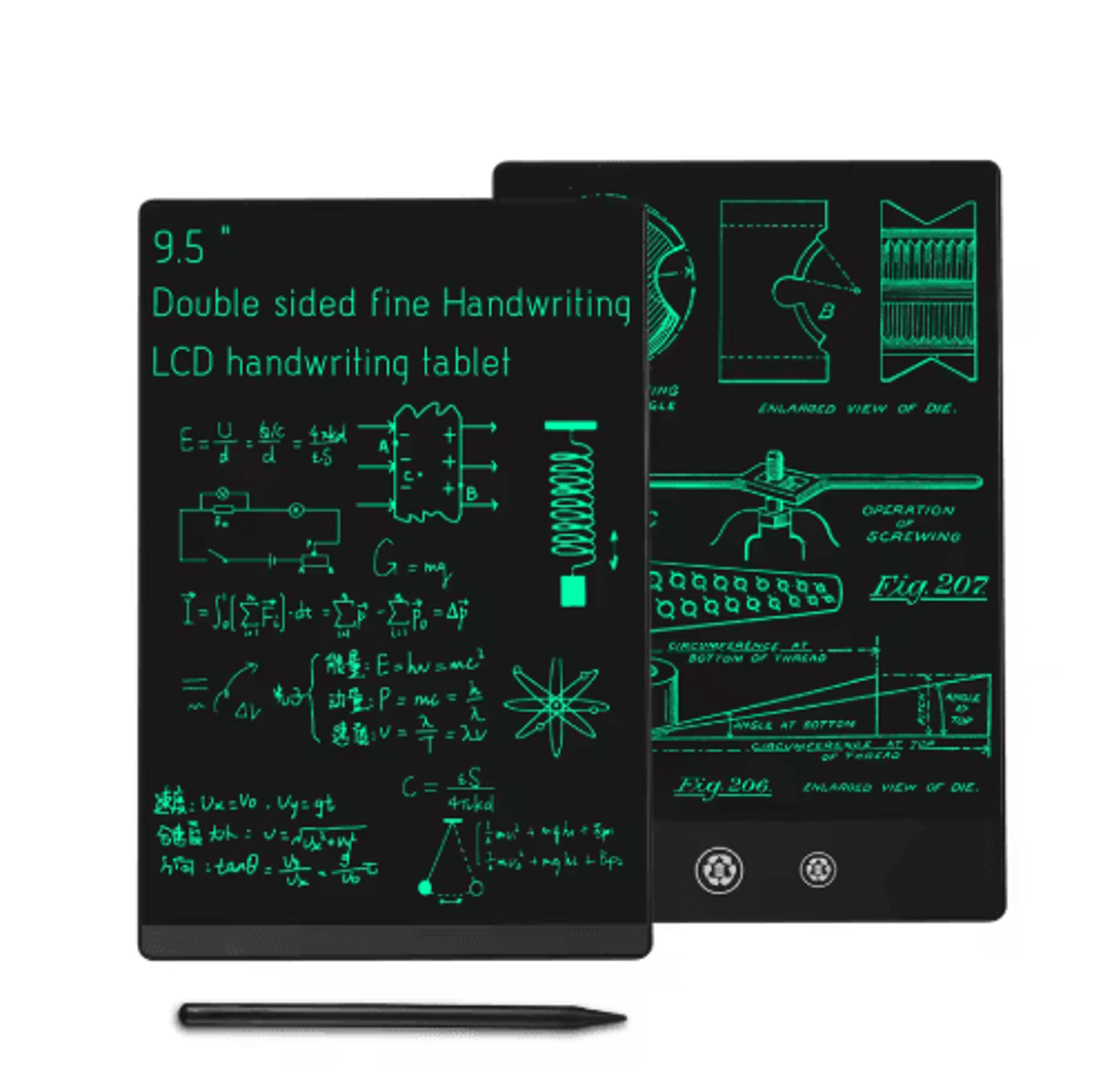95 LCD Writing Tablet  Reusable Digital Drawing Board  Electronic Notepad For Kids And Learning 1