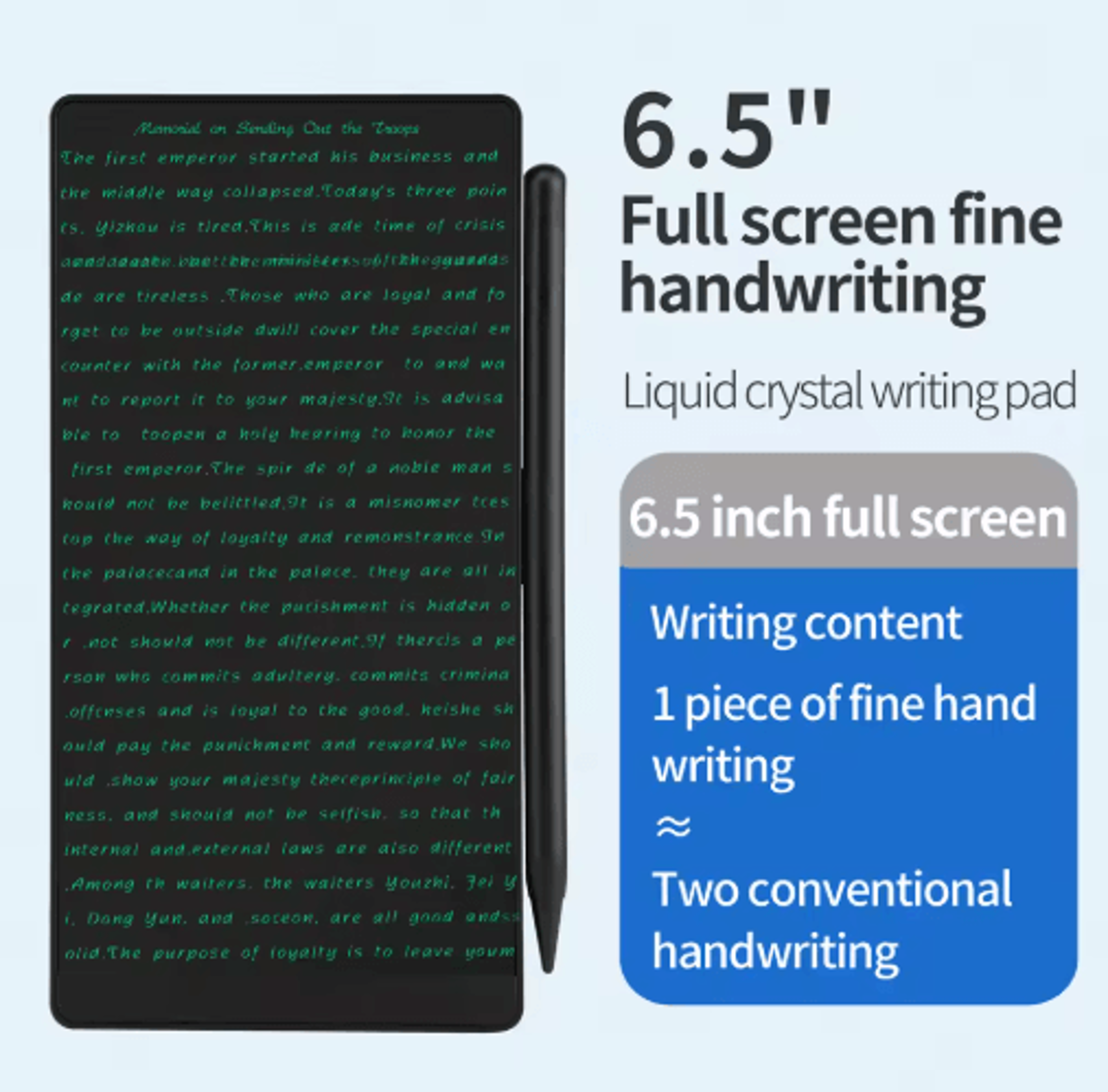 65 LCD Writing Tablet For Kids  Reusable Doodle Board  Digital Handwriting Pad For Home School  Off 4