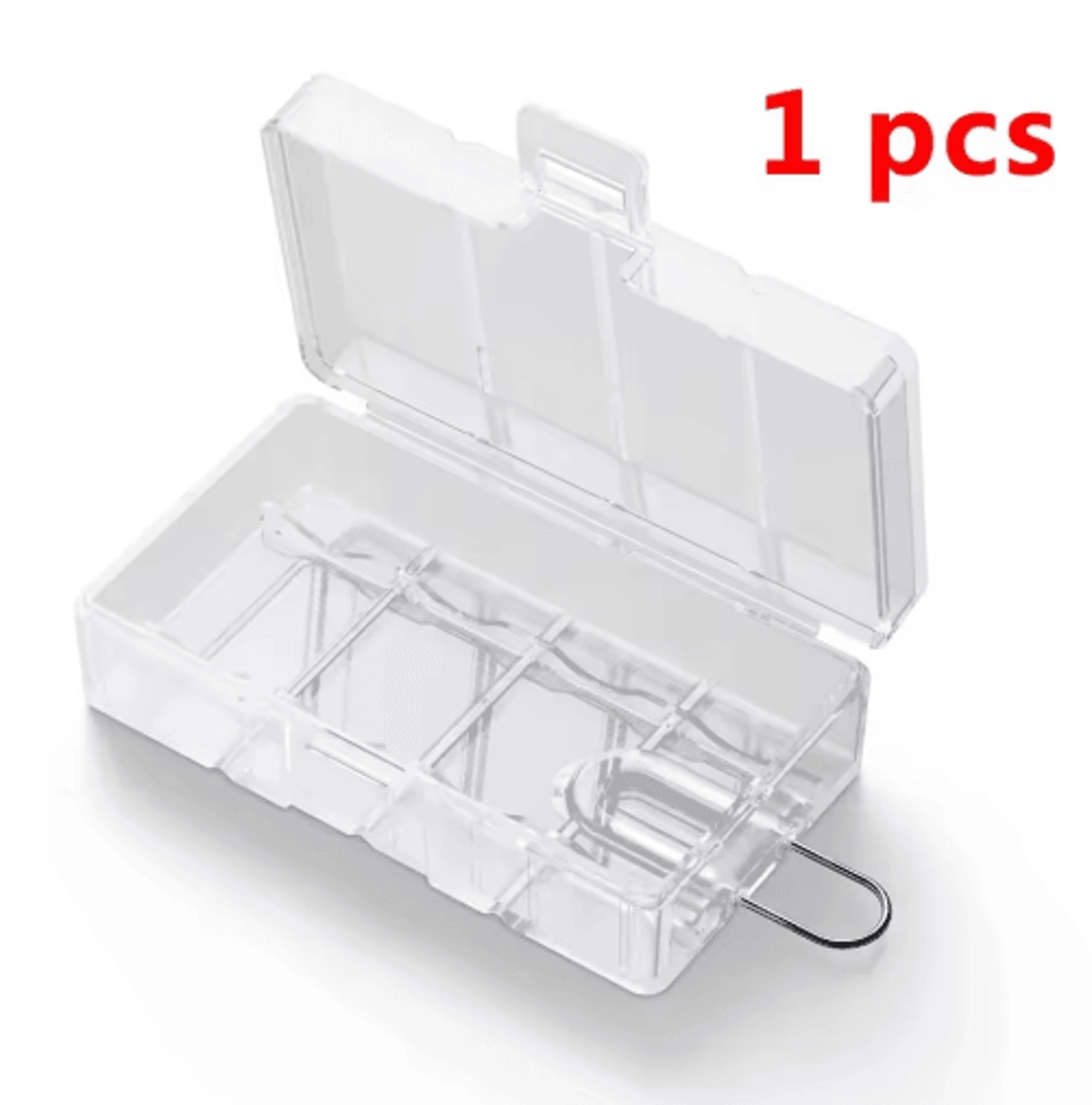 Transparent Hard Plastic CR123  16340 Battery Storage Case 1