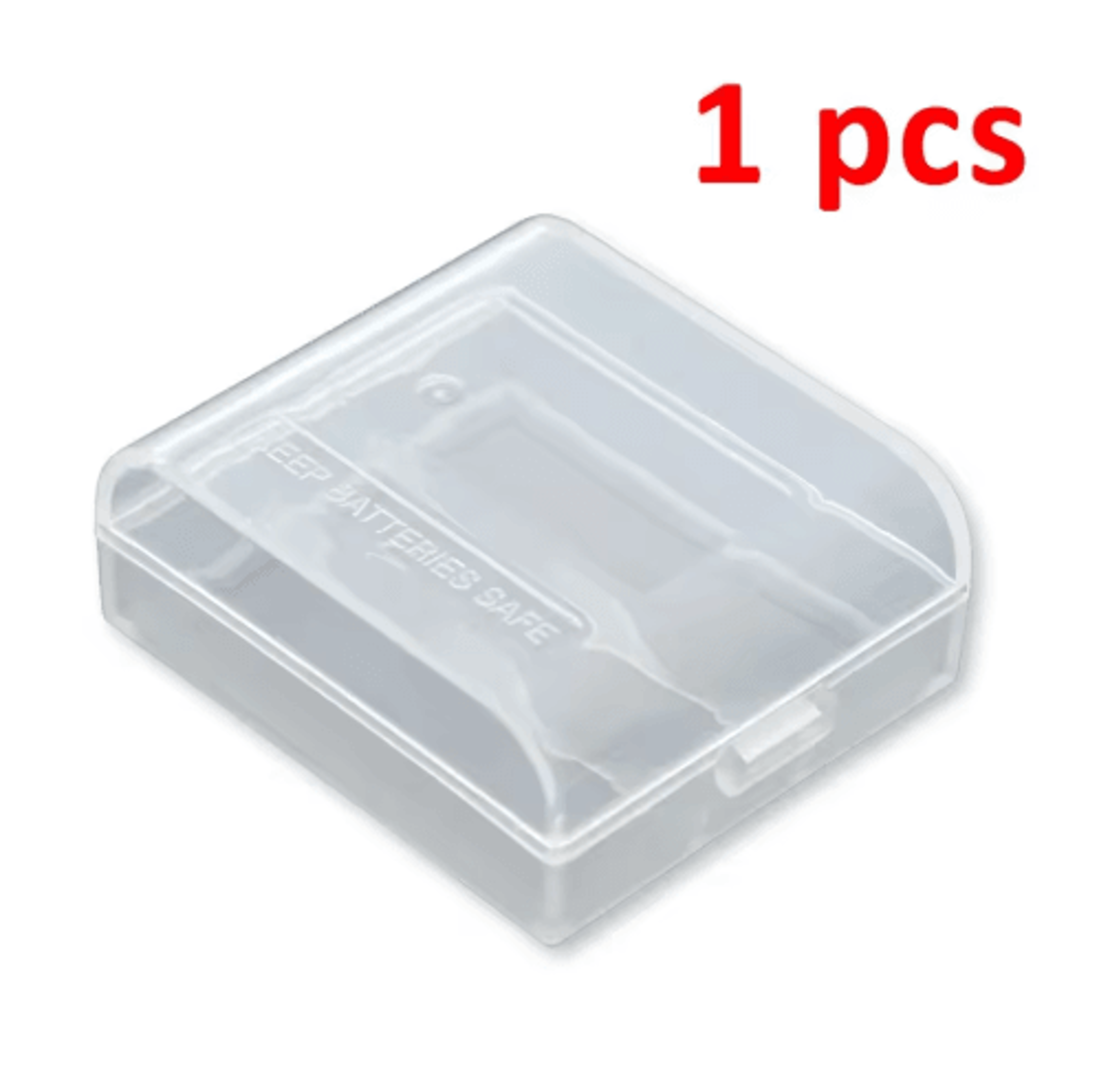 Transparent Hard Plastic CR123  16340 Battery Storage Case 6