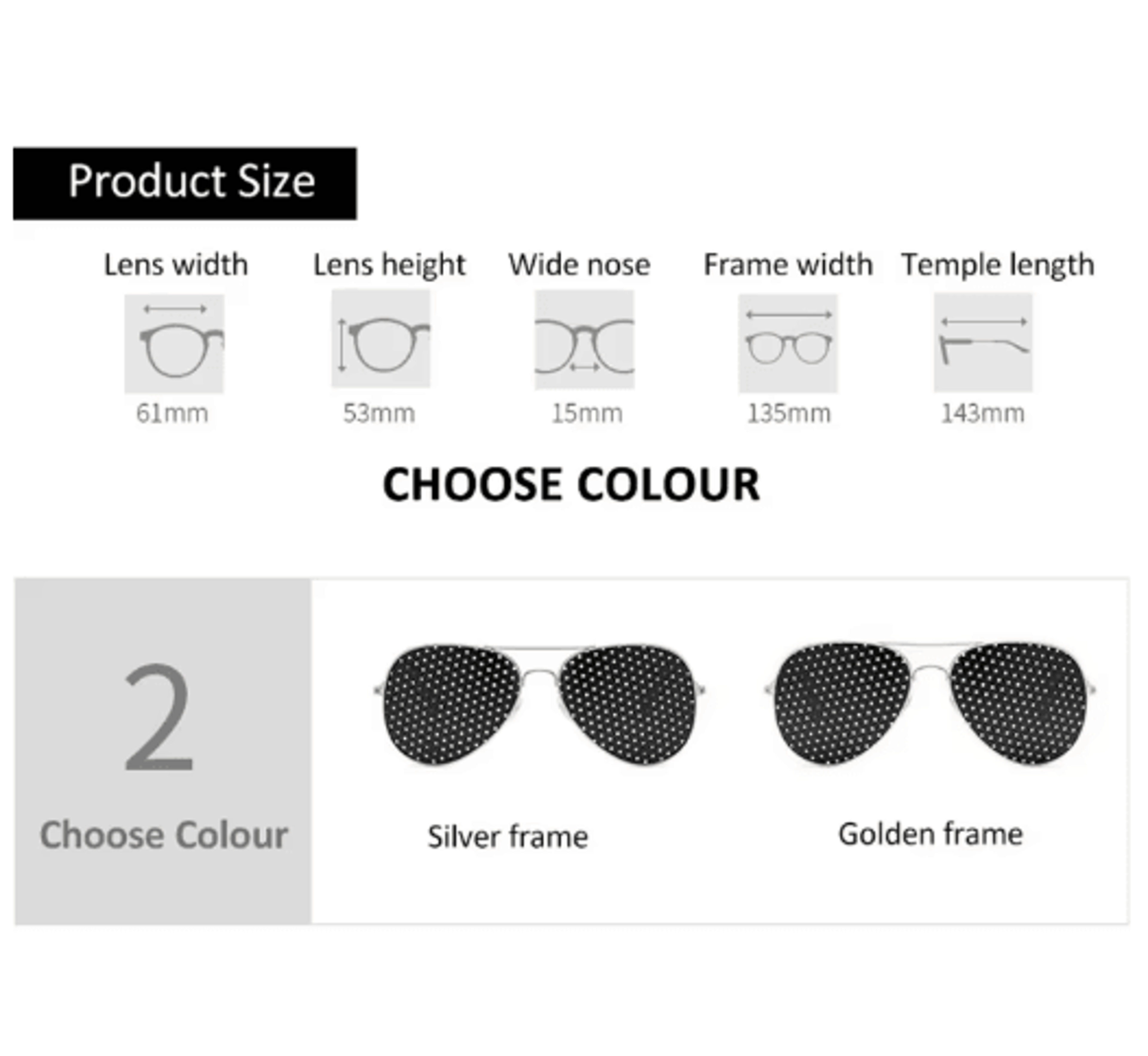 Vision Care Pinhole Corrective Glasses For Eye Fatigue Relief 12