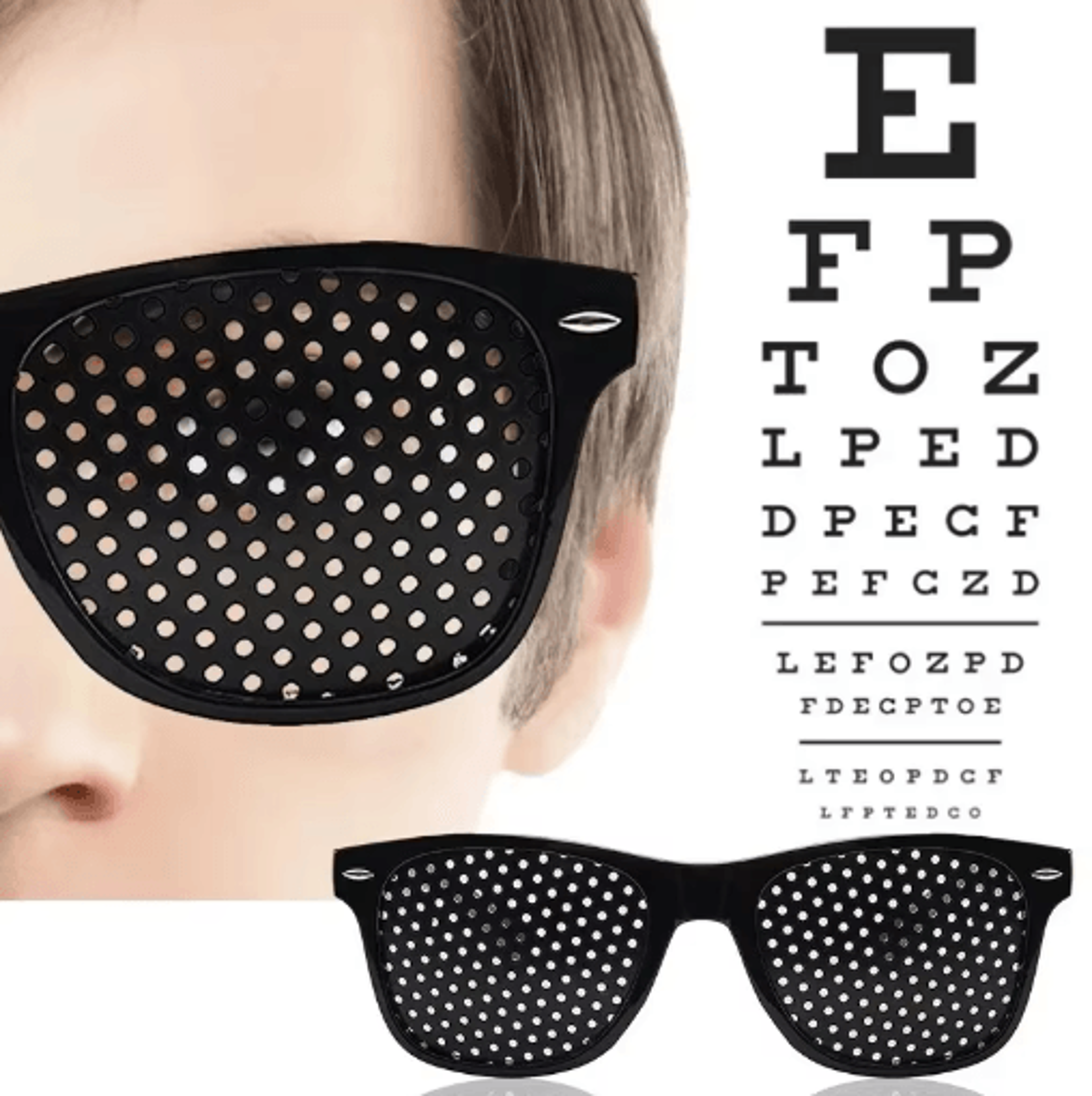 AntiMyopia Pinhole Glasses For Vision Support  Eye Fatigue Relief 0
