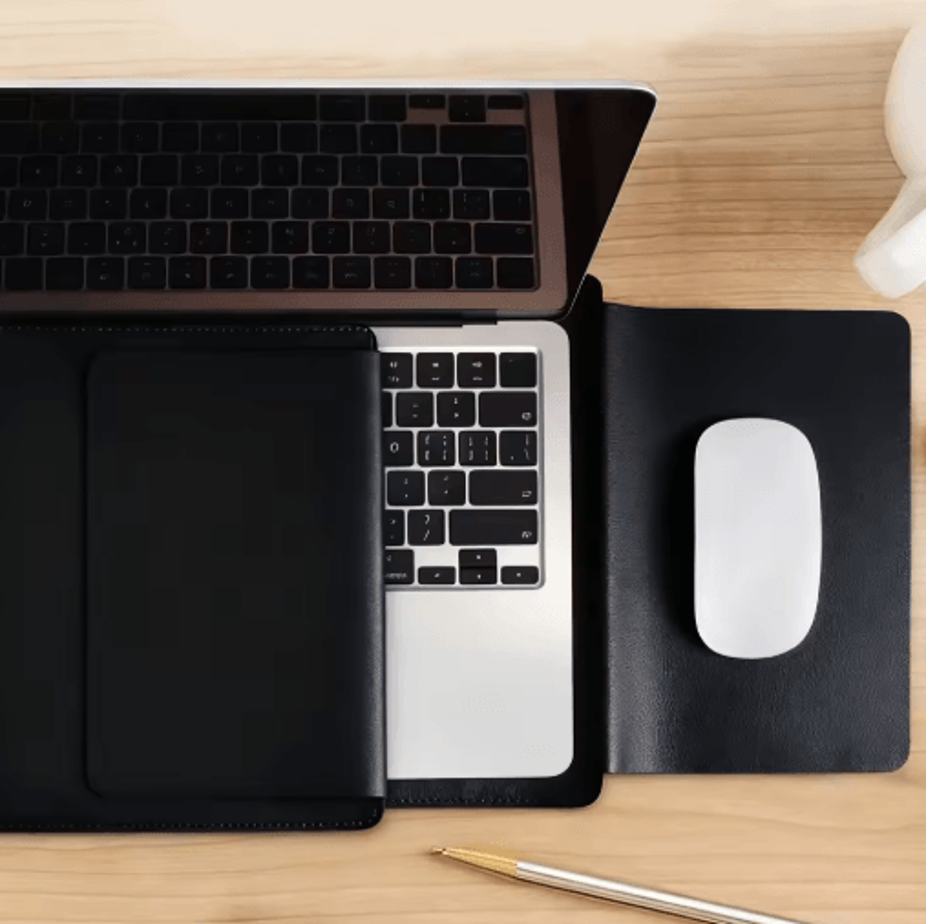 Premium PU Leather Laptop Sleeve Case For MacBook  Laptops 1416 Inch 4
