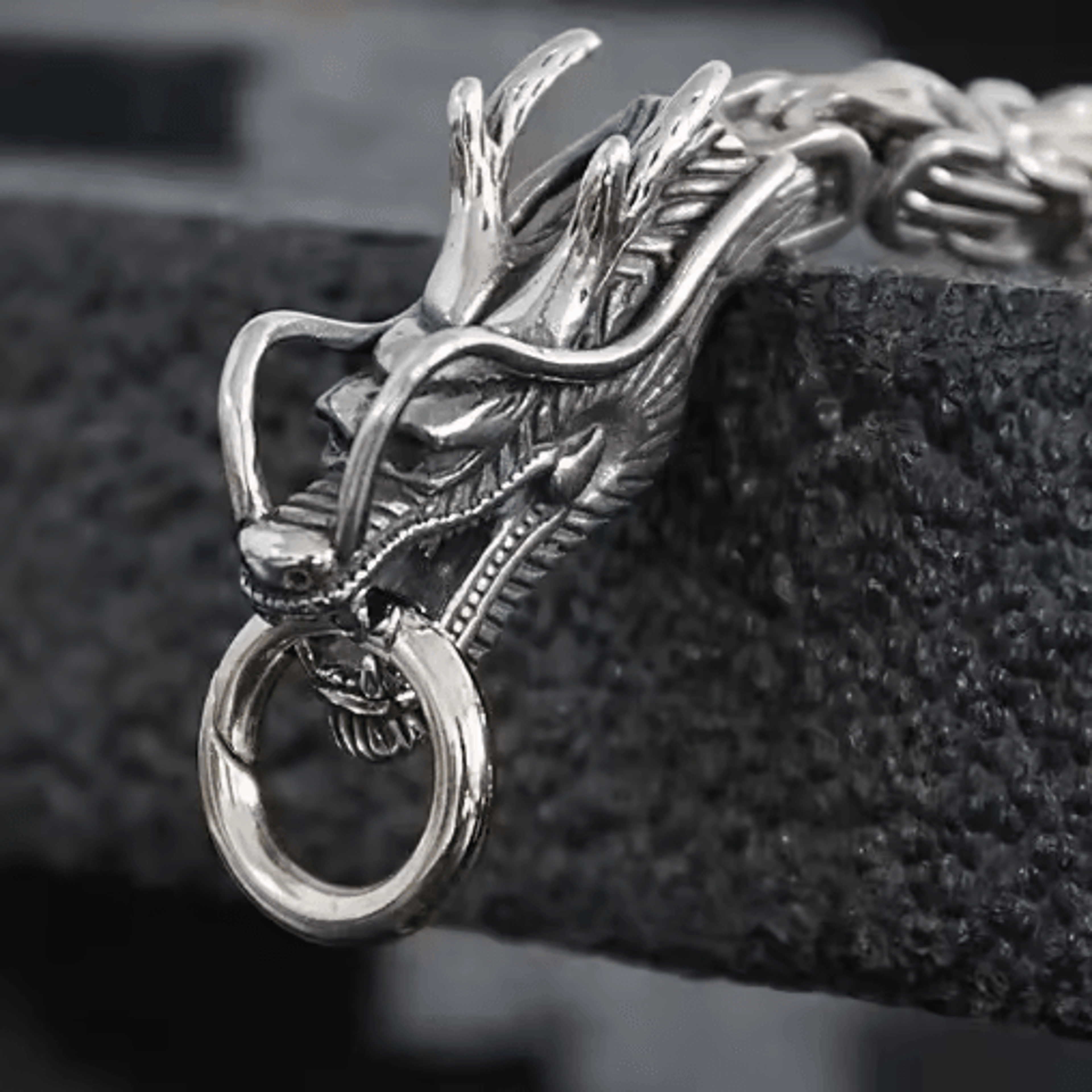 Dragon Stainless Steel Self Defense Bracelet With Hip Hop Style 6
