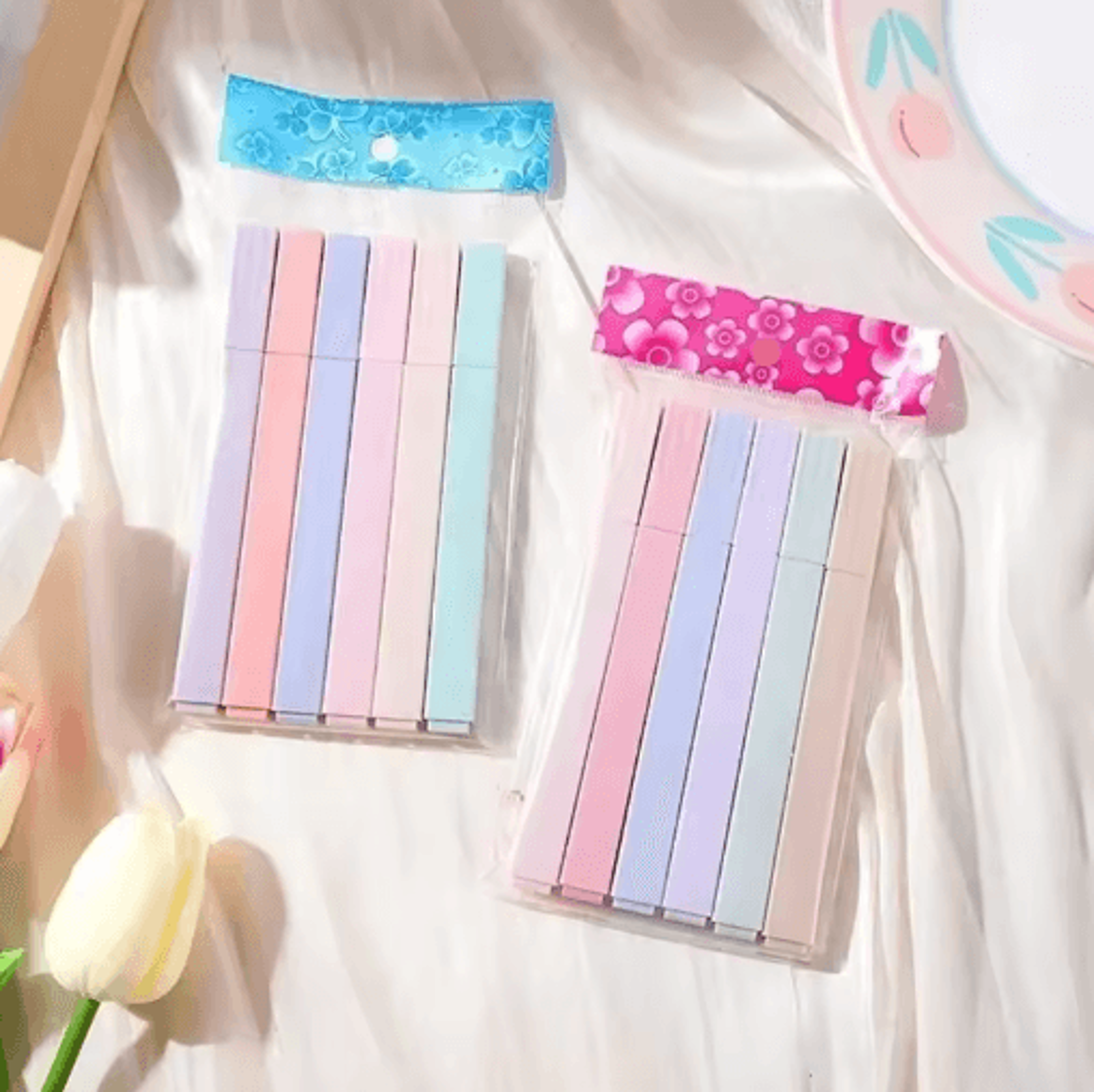 6PCS Pastel Highlighter Set For School Study  Creative Journaling 3