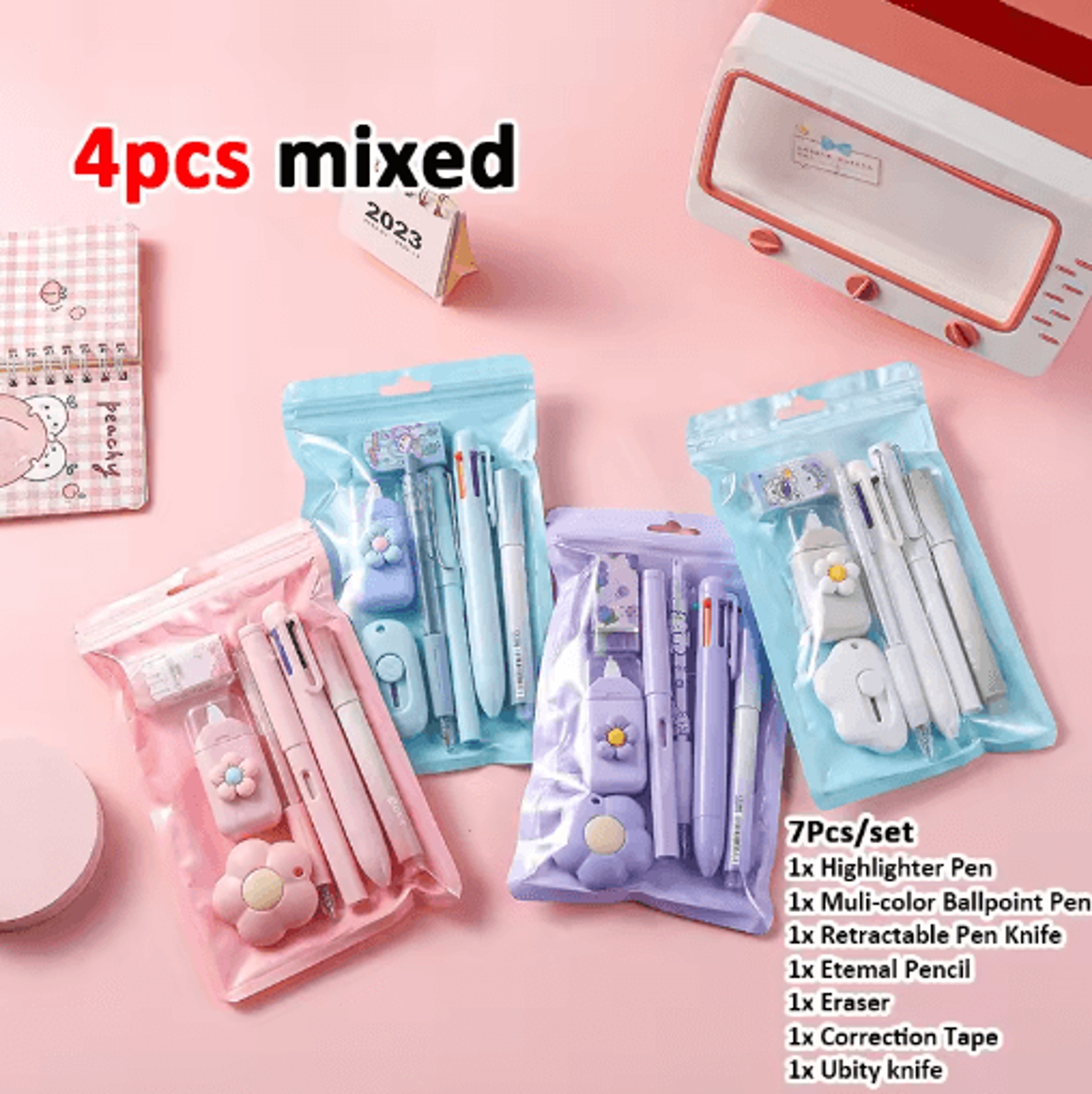 7in1 Stationery Gift Set For School Office  Kids 1
