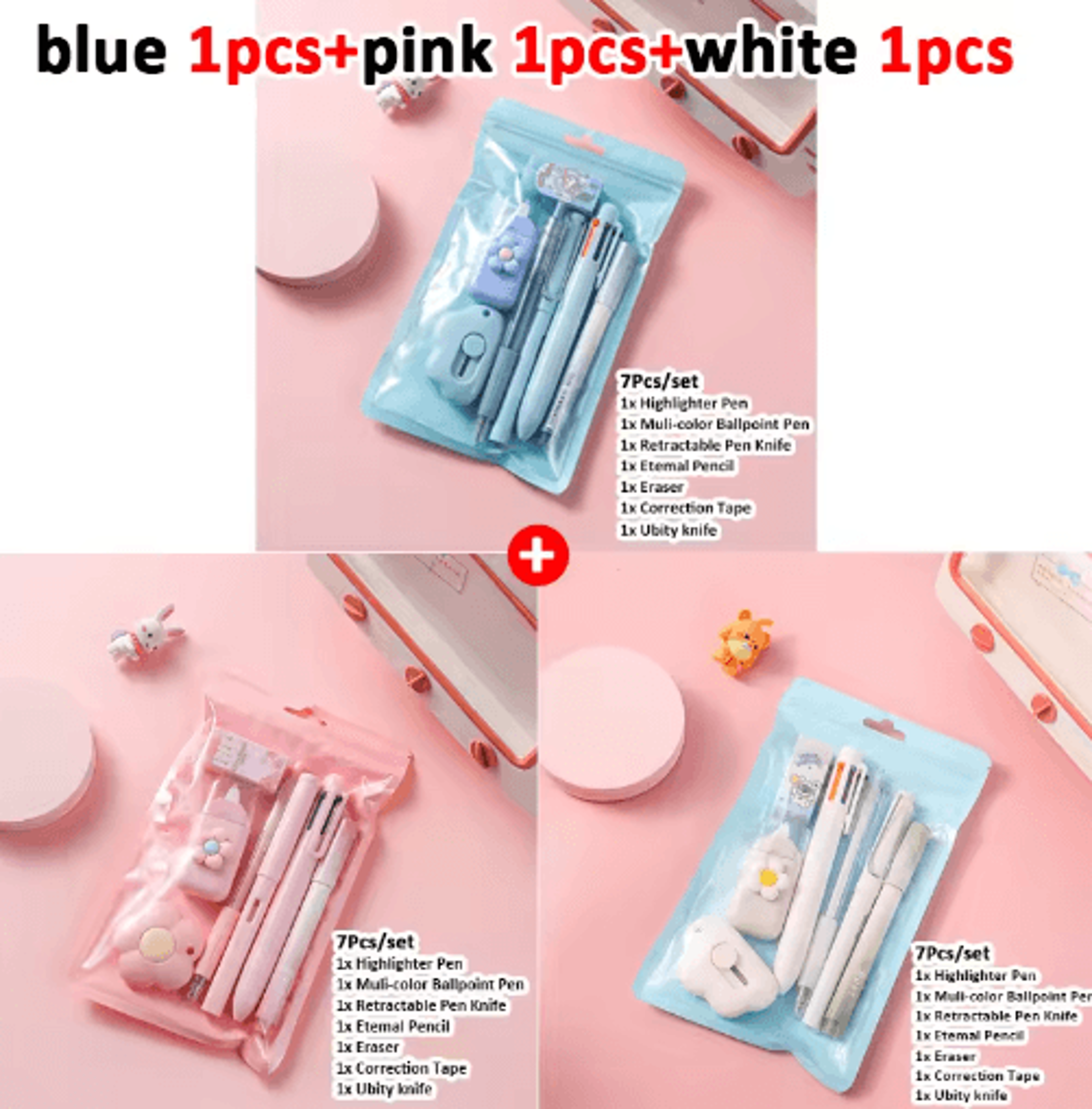 7in1 Stationery Gift Set For School Office  Kids 4