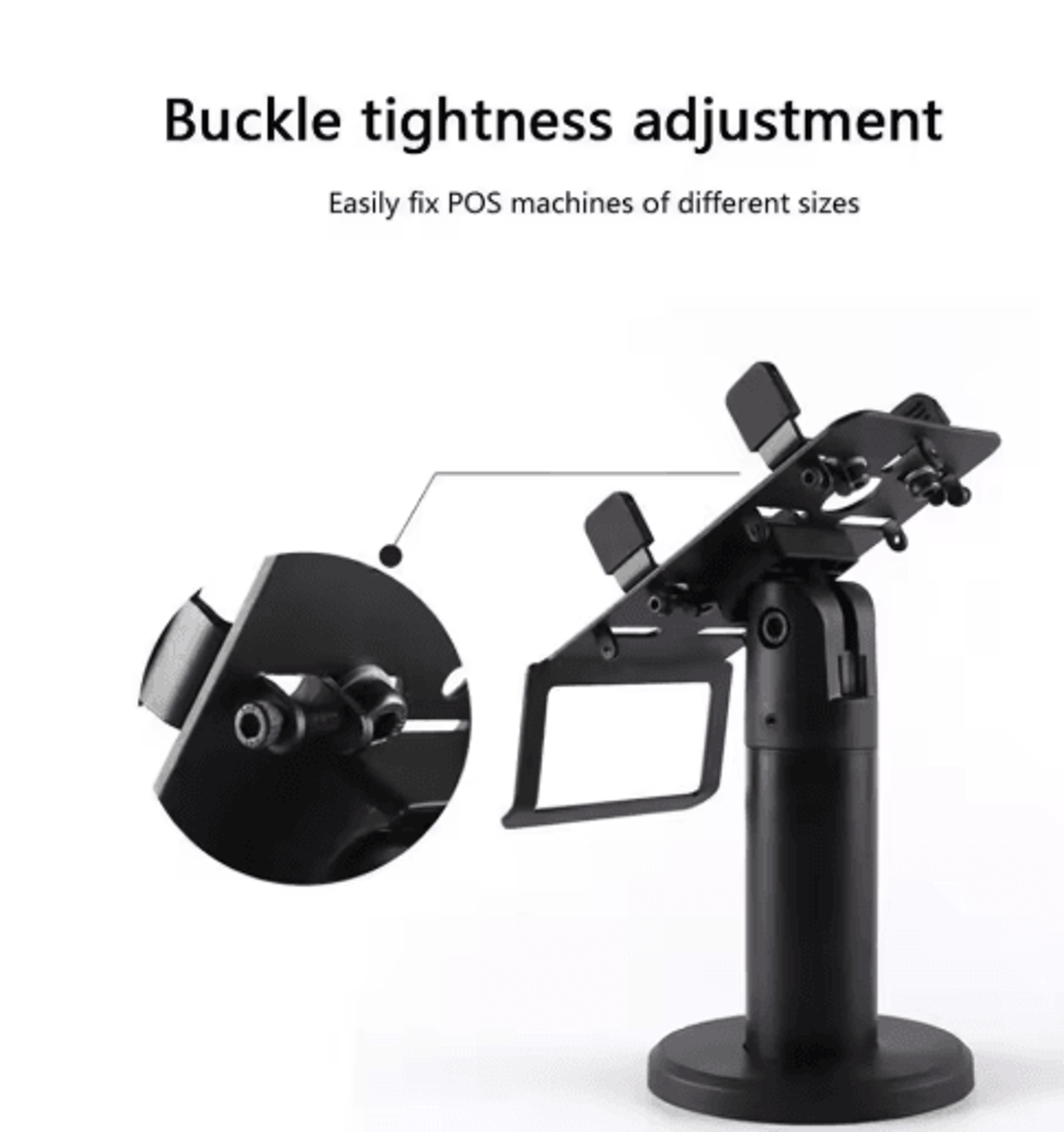 Adjustable Rotatable POS Machine Stand For Cashier Counters 2