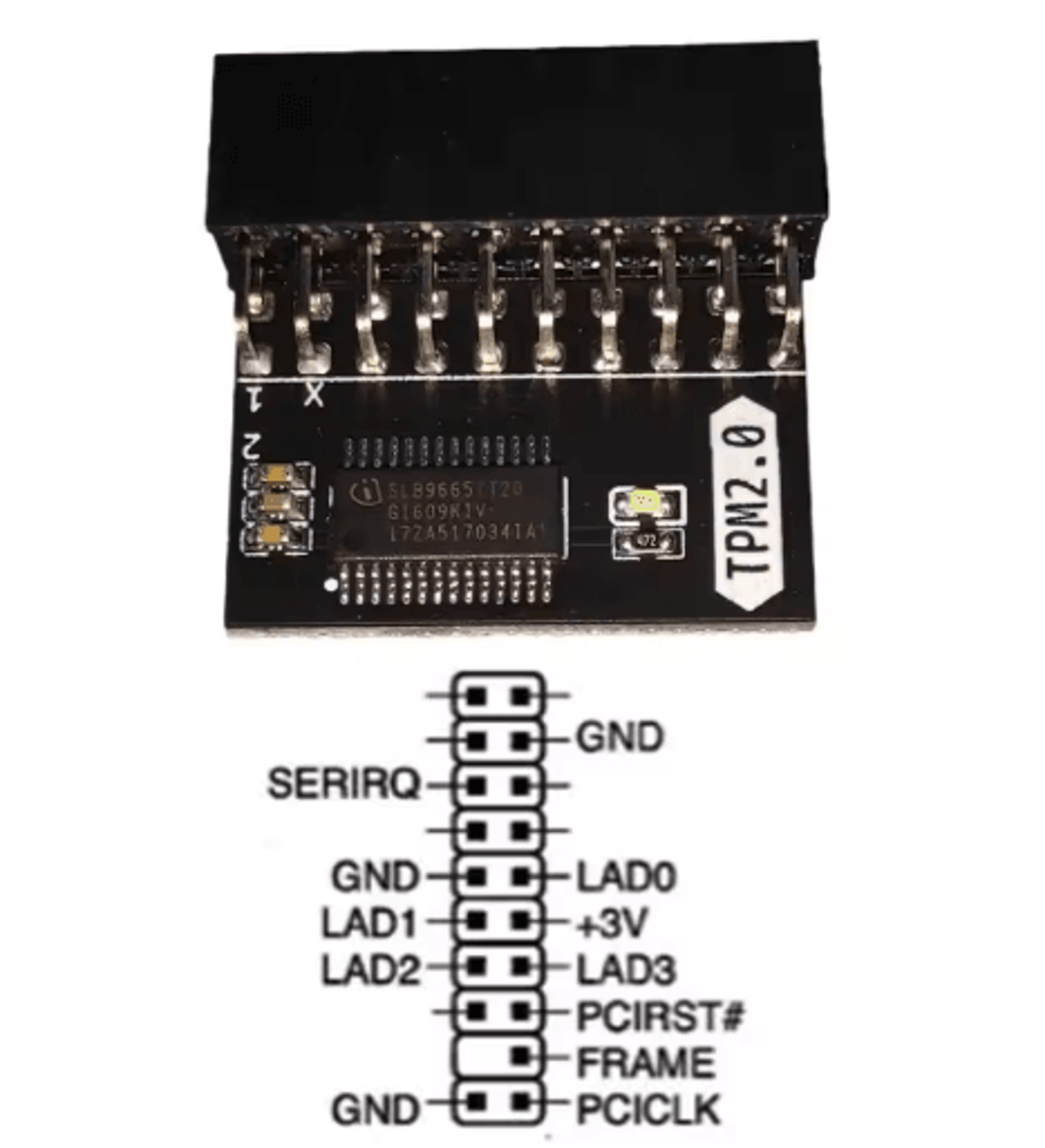 TPM 20 20Pin Encryption Security Module For Motherboards 5