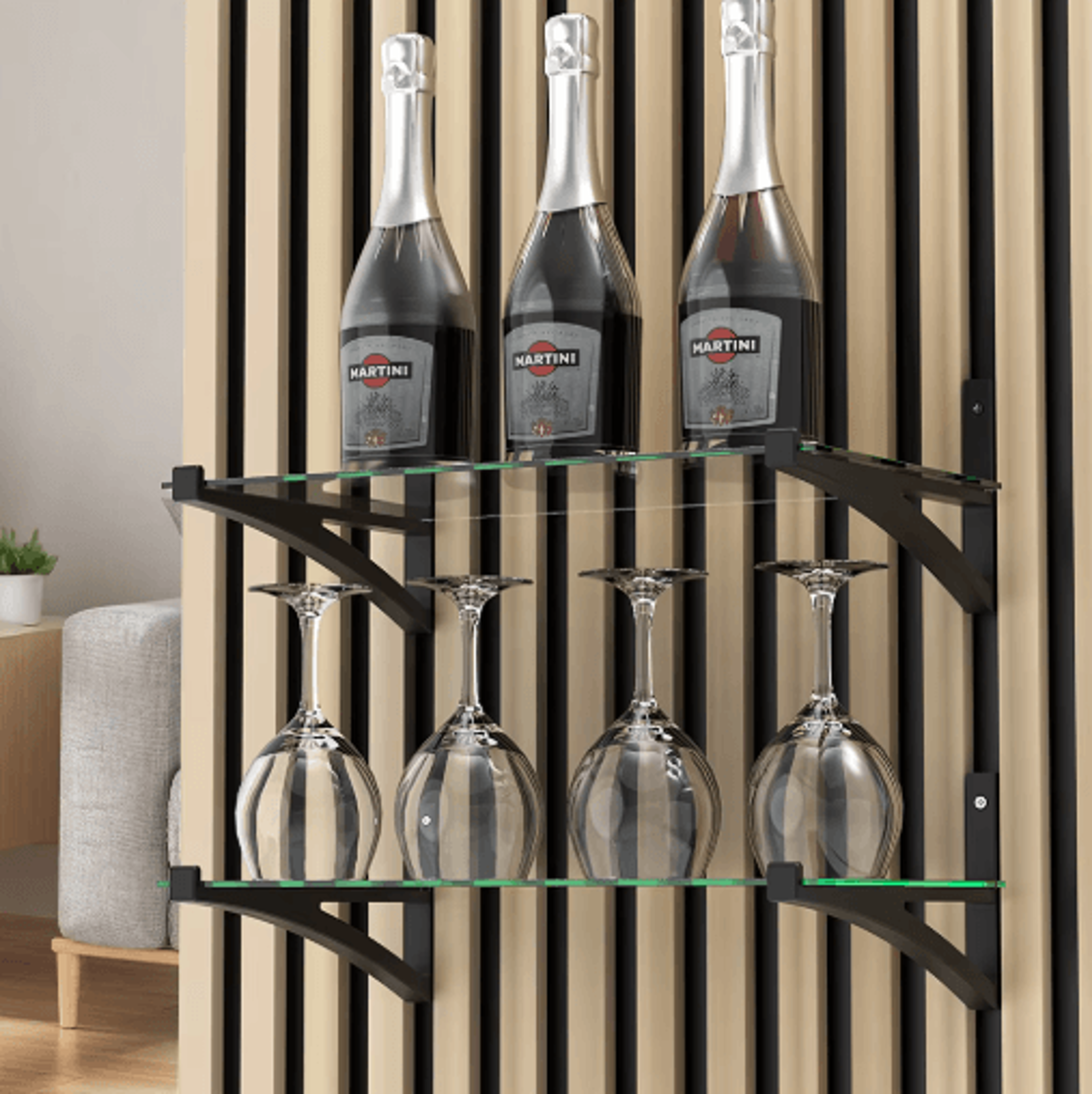Dual Acoustic Panel Shelf Brackets For Studio  Office Soundproofing 5