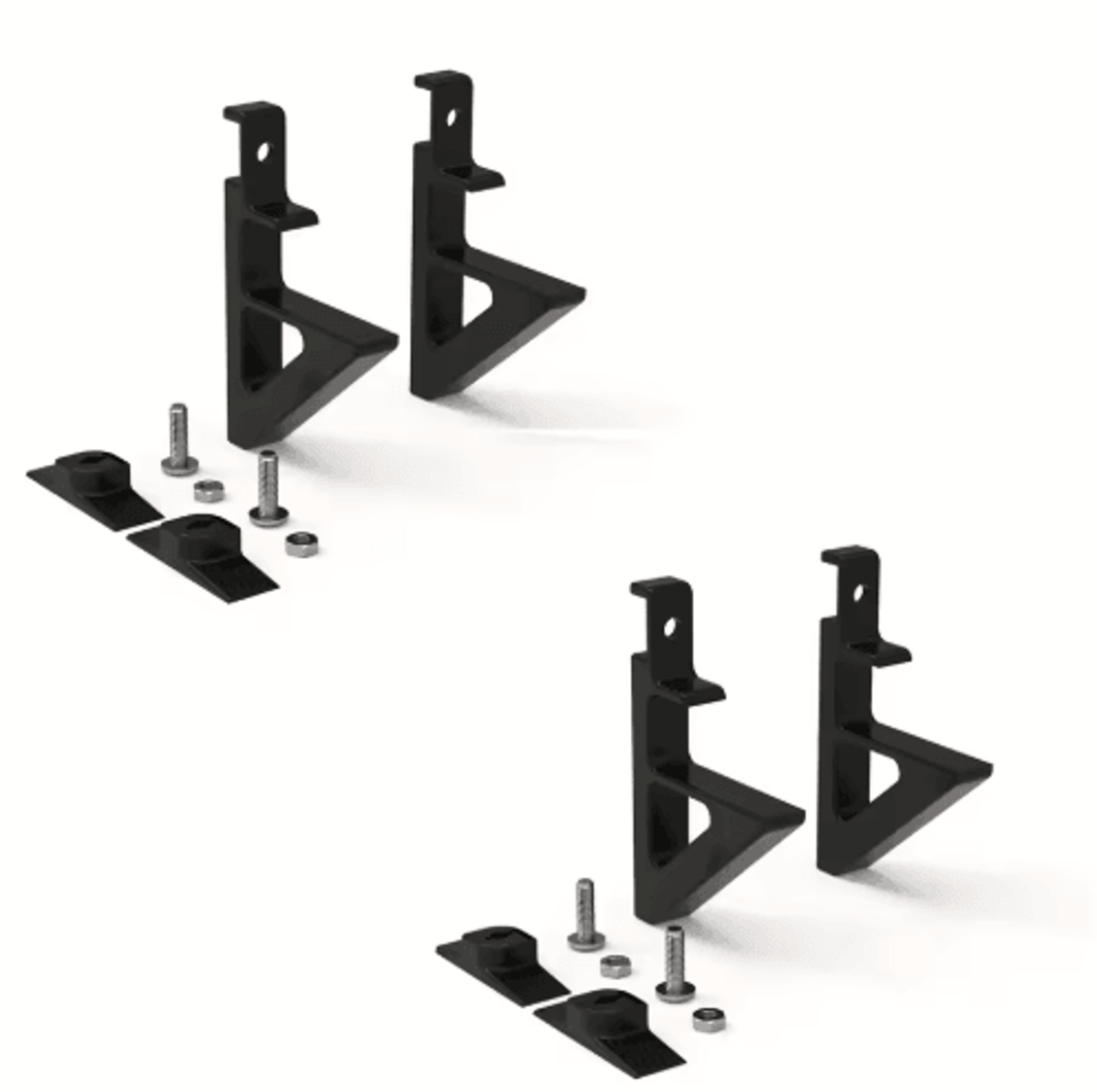 4PCS DrillFree Acoustic Panel Brackets For Shelves  Decorative Storage 1