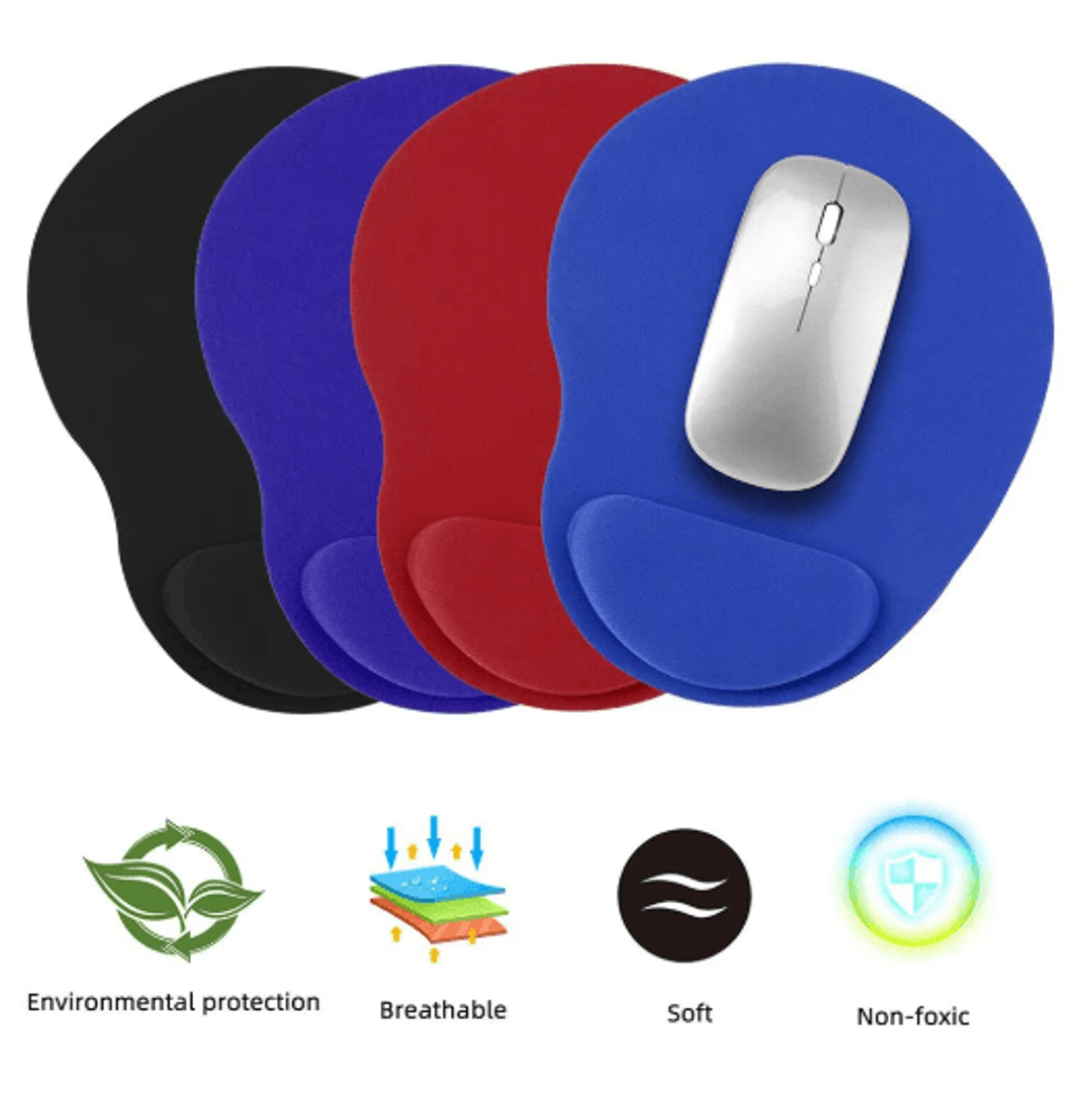 Ergonomic Wrist Support Mouse Pad For PC  Laptop Use 12