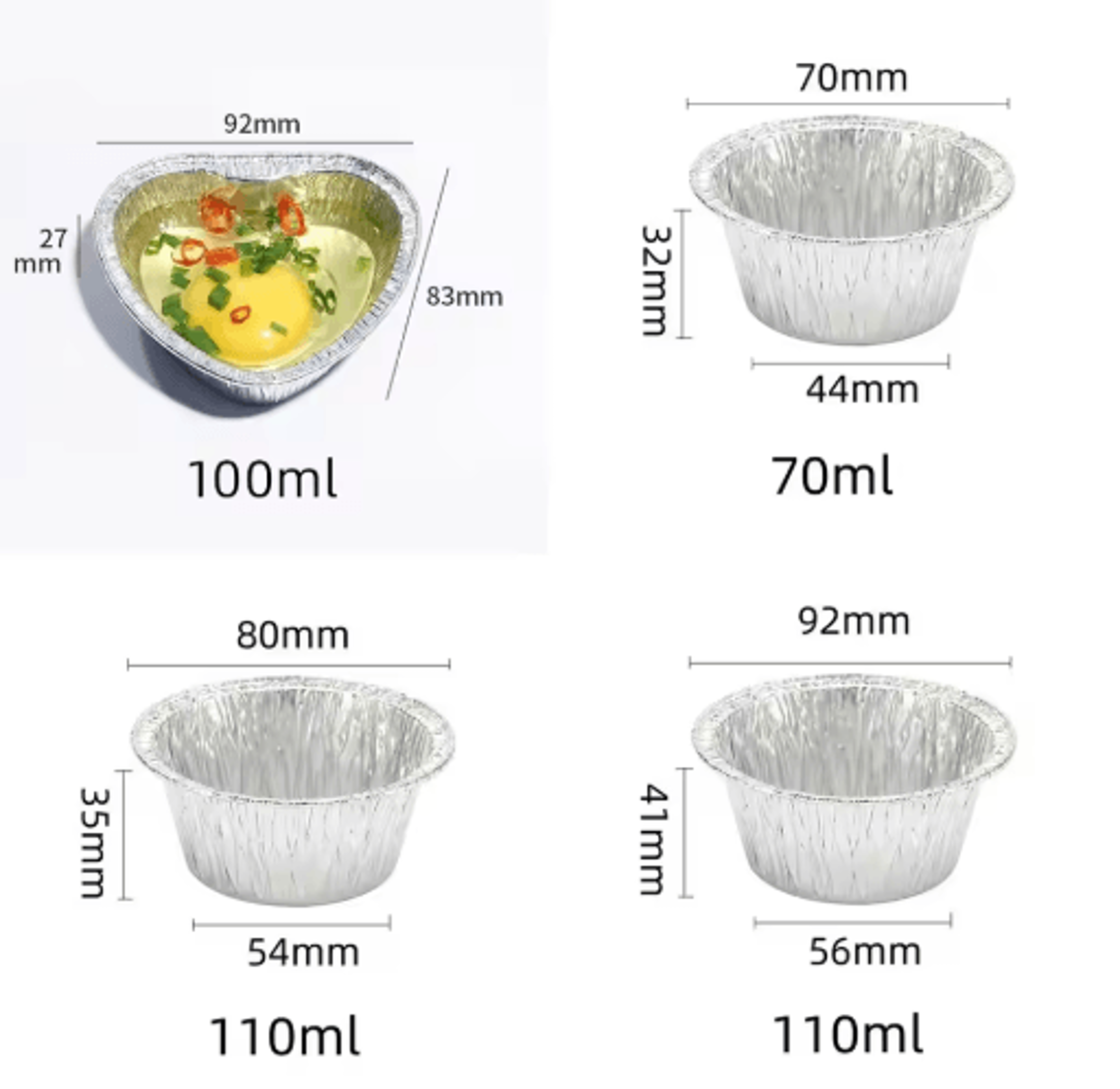 Disposable Foil Cupcake Liners For Muffins  Party Baking 5