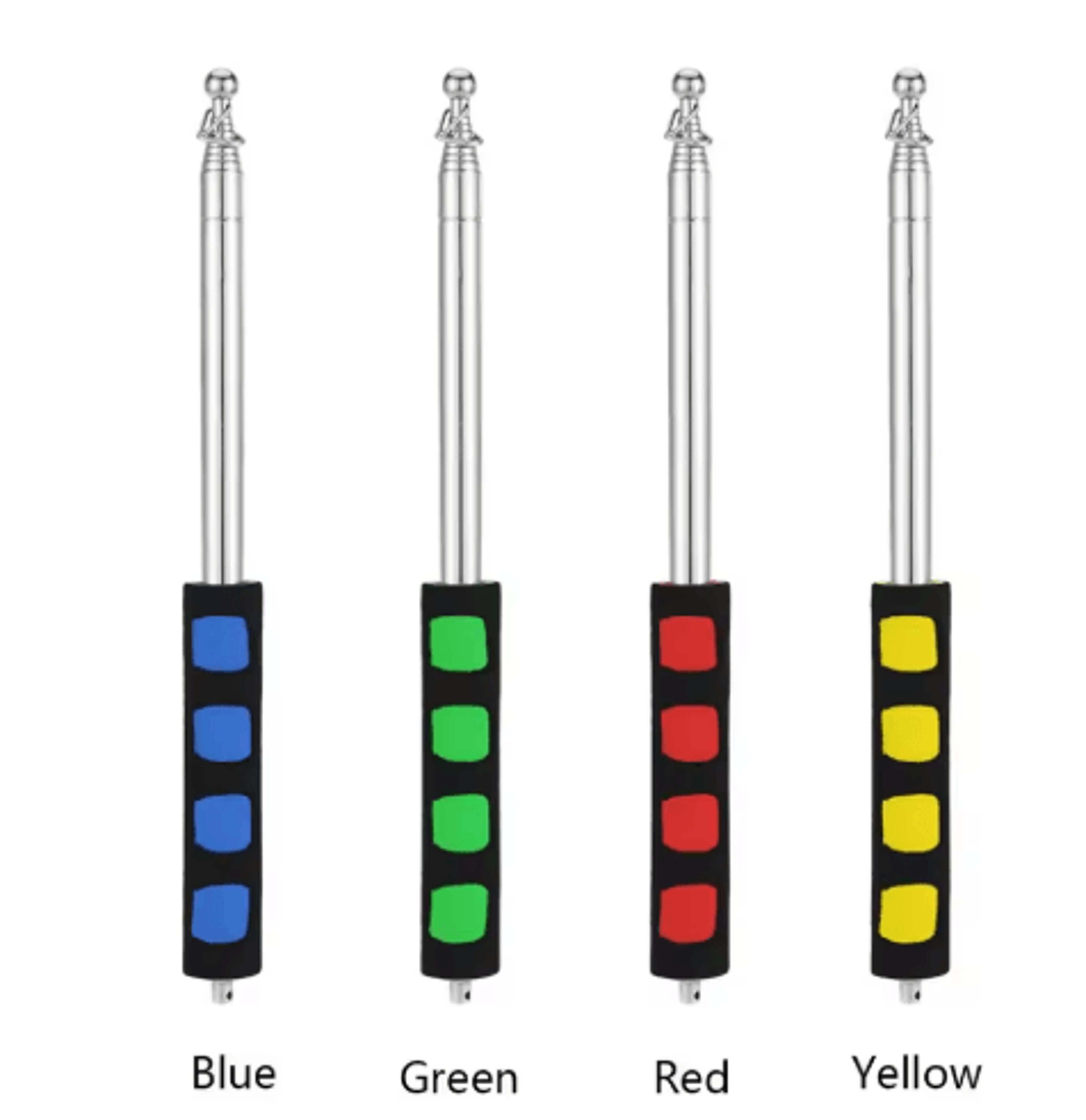 Telescopic Stainless Steel Flagpole Pointer For Teaching  Tours 6