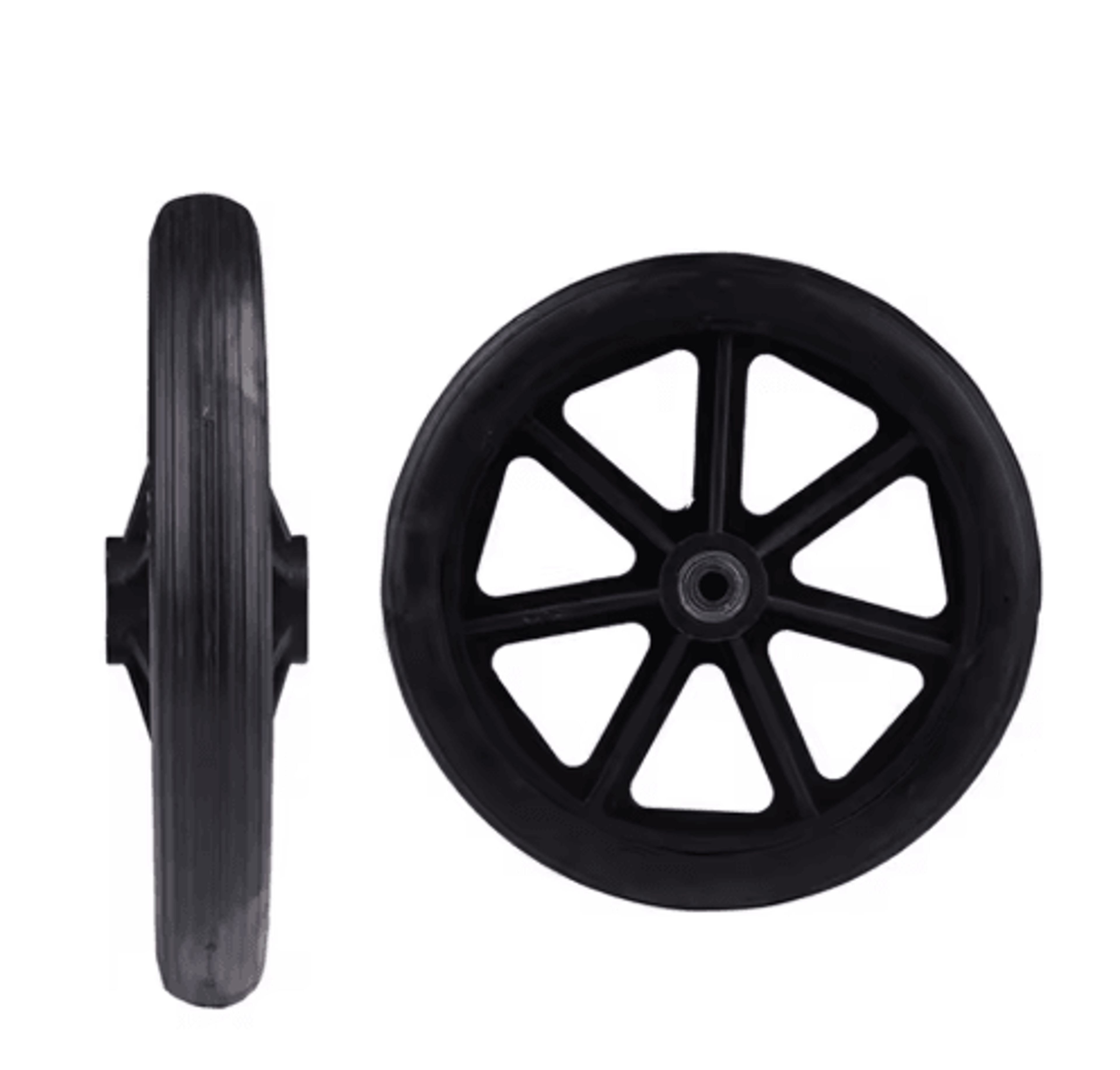 HeavyDuty Solid Wheelchair Front Caster Replacement Wheel 4