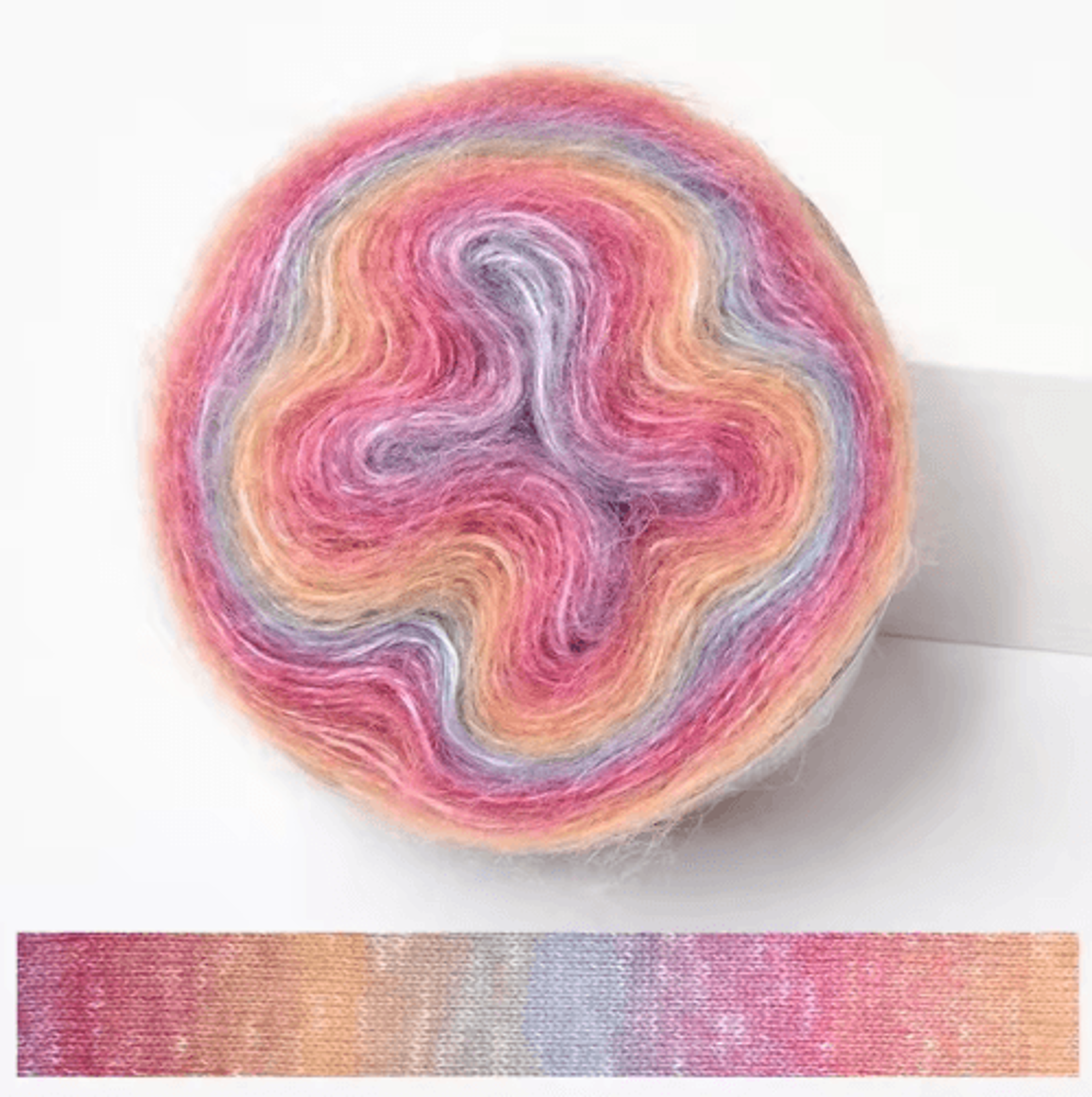 Rainbow Gradient Organic Cotton Crochet Yarn For Summer Knitting  DIY Crafts 1