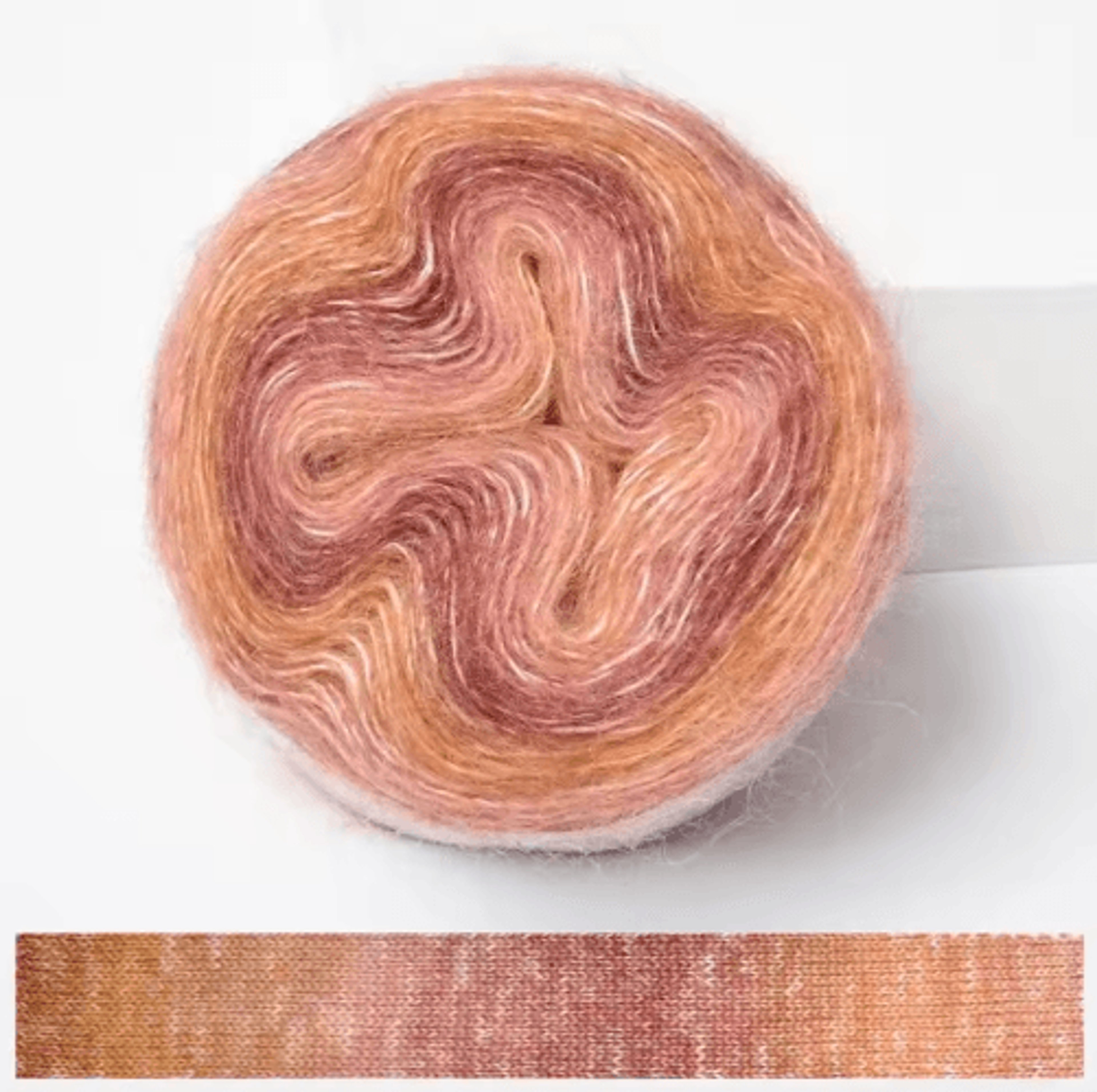 Rainbow Gradient Organic Cotton Crochet Yarn For Summer Knitting  DIY Crafts 4