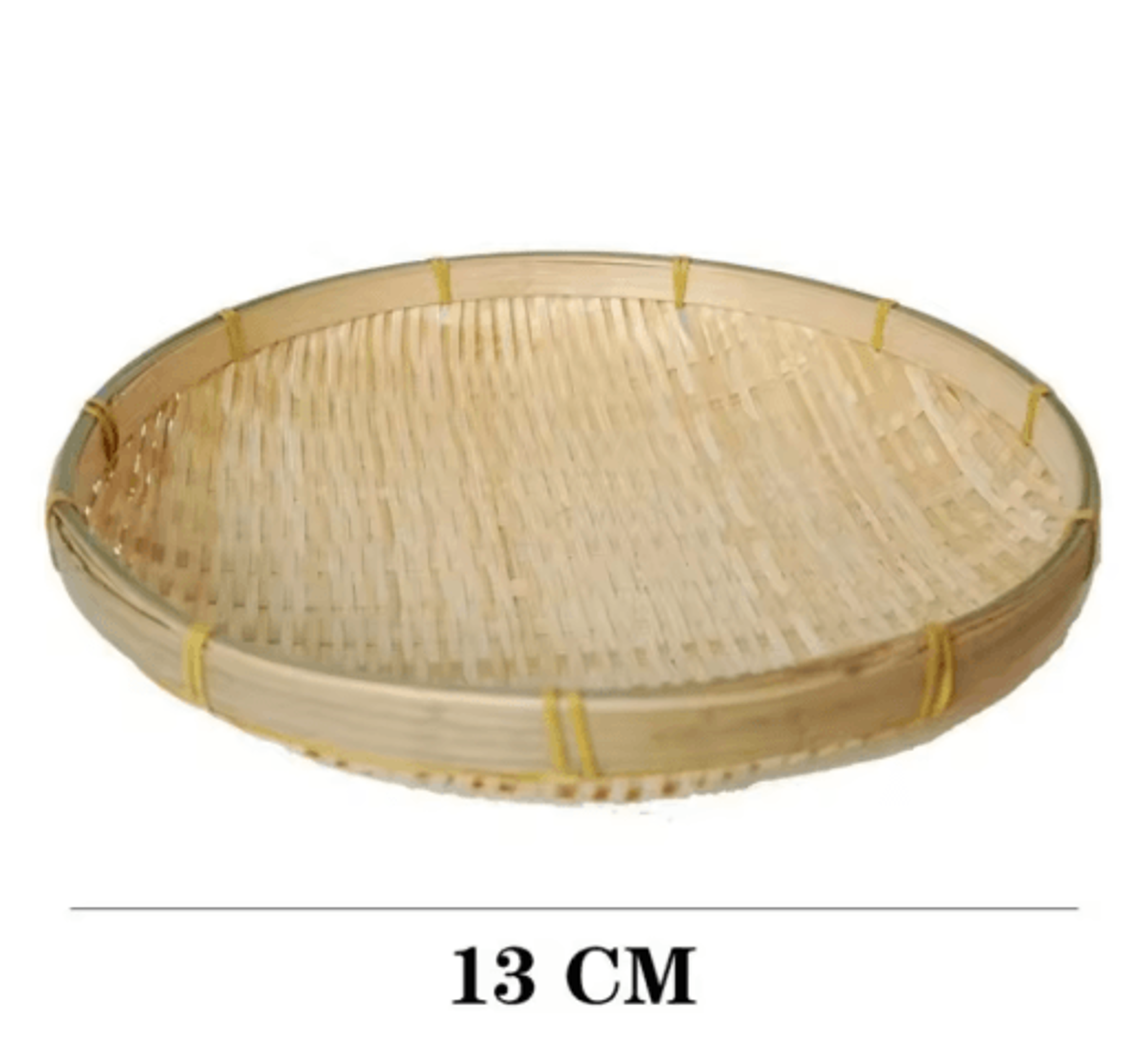 Handmade Woven Bamboo Bread Basket Tray For Kitchen  Table Serving 5