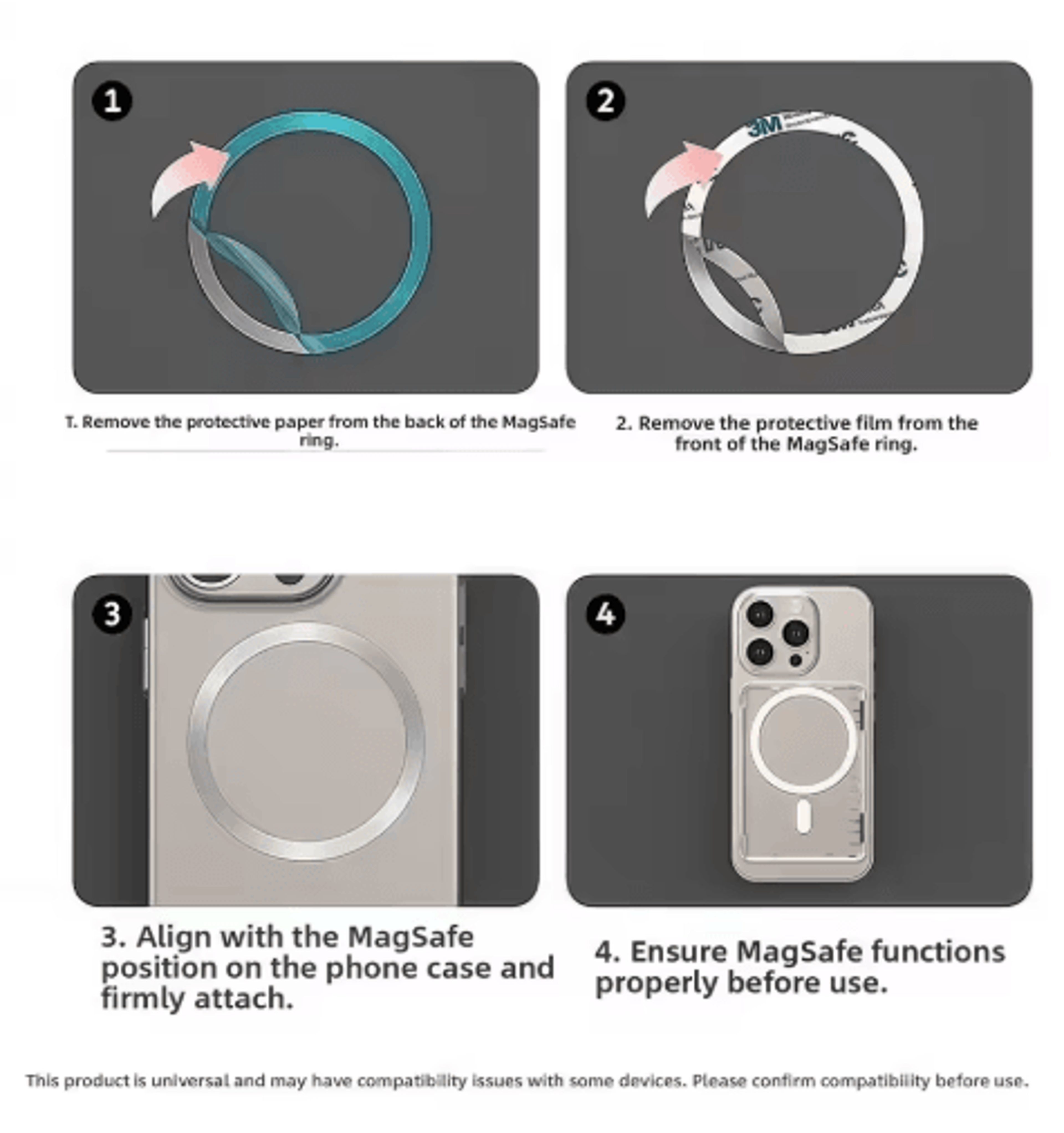 MagSafe Wallet Case With Detachable Card Holder  Kickstand For IPhone 5