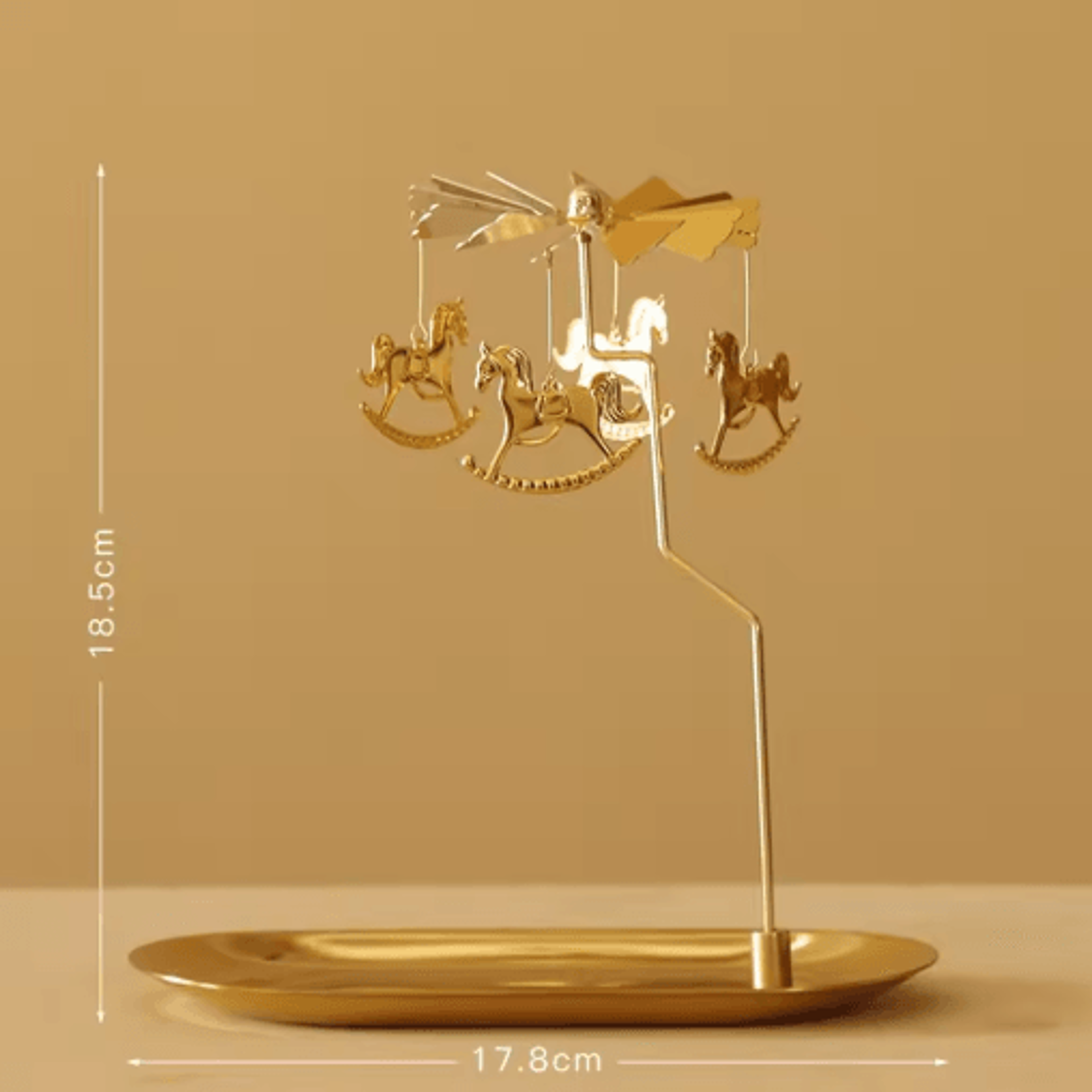 Rotating Gold Tealight Candle Holder For Romantic Home  Wedding Decor 1