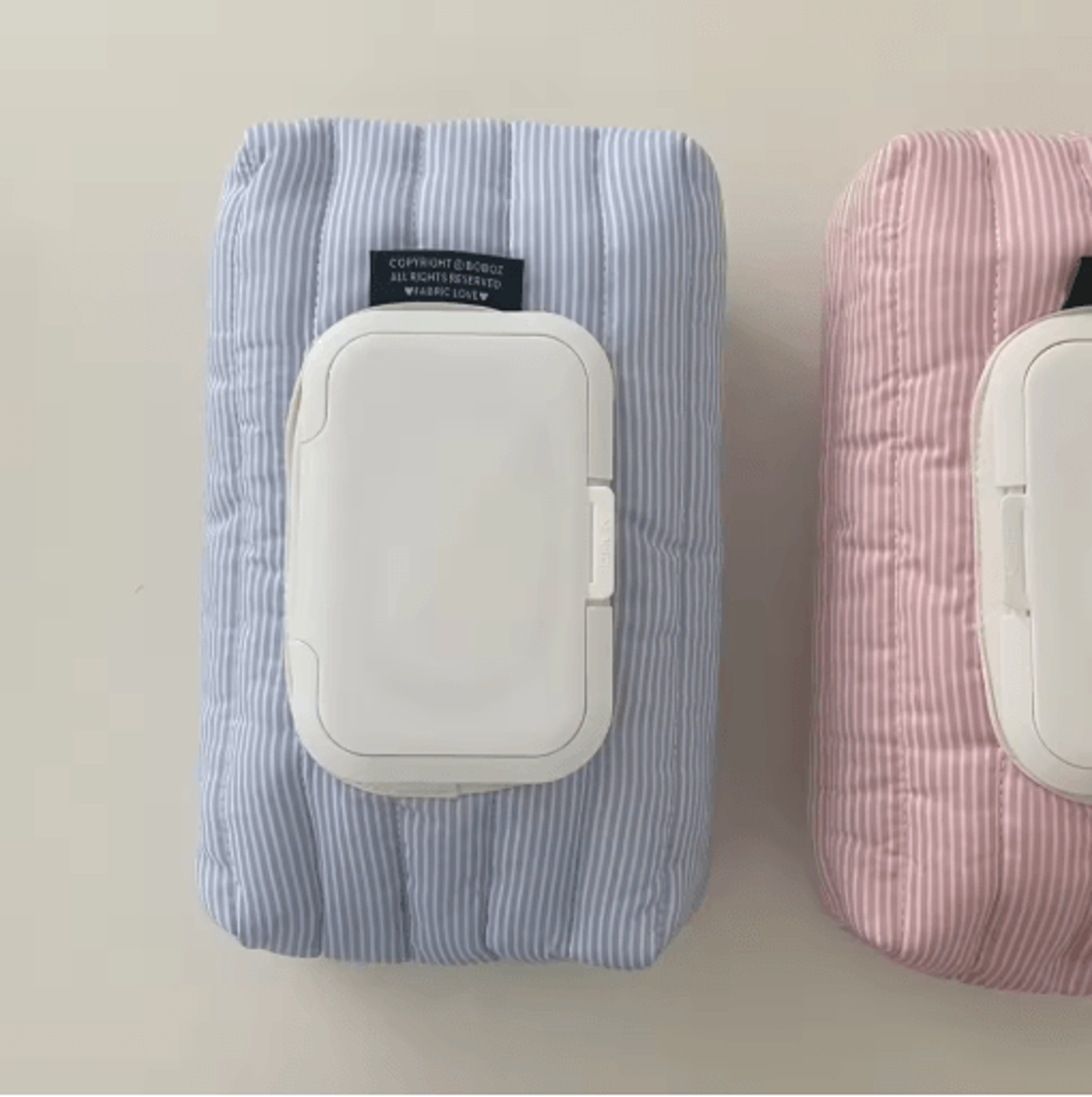 Striped Quilted Wet Wipe Pouch For Portable Tissue Storage  Home Organization 6