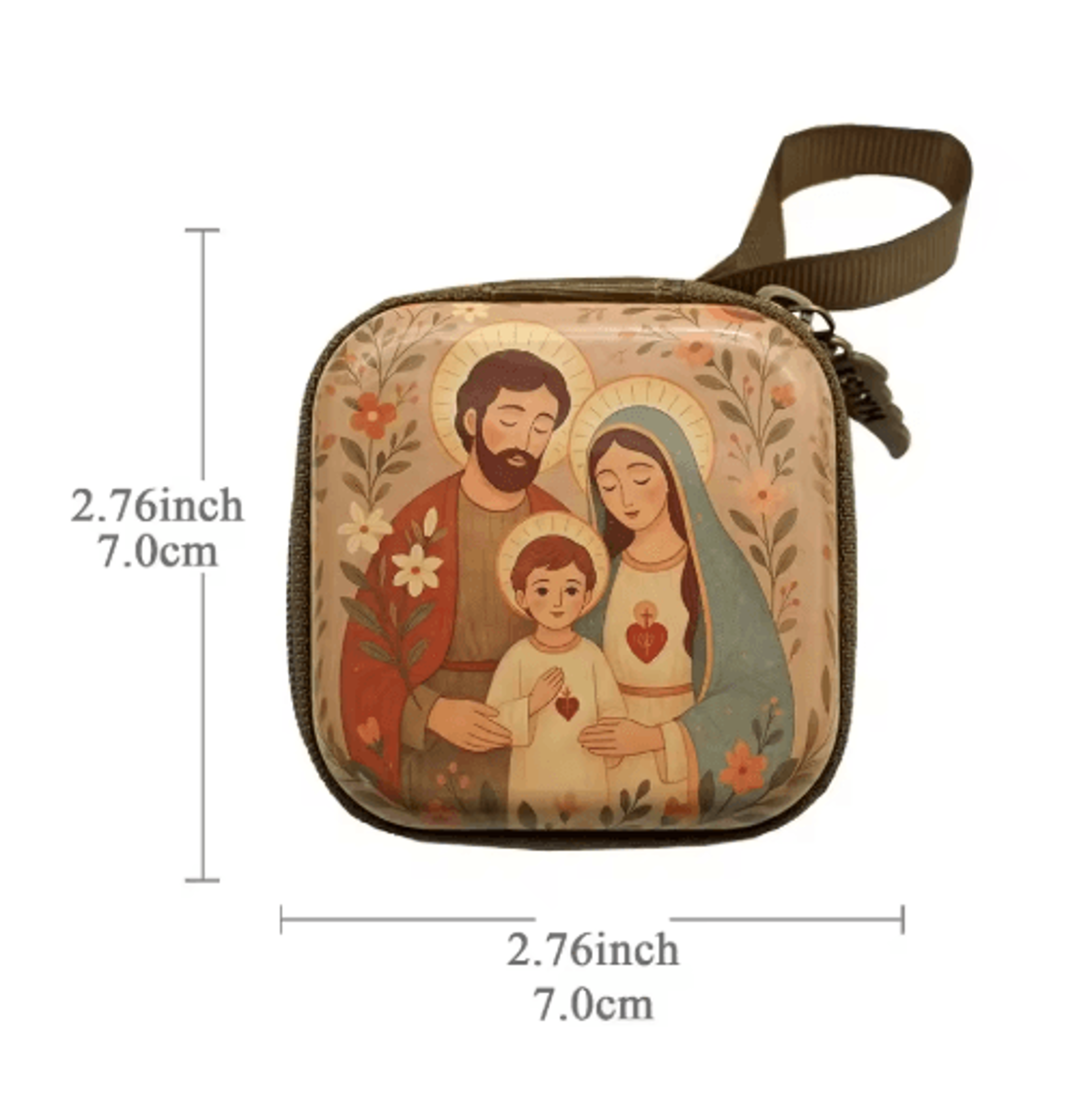 Portable Virgin Mary Rosary Storage Case For Prayer  Jewelry Organization 8