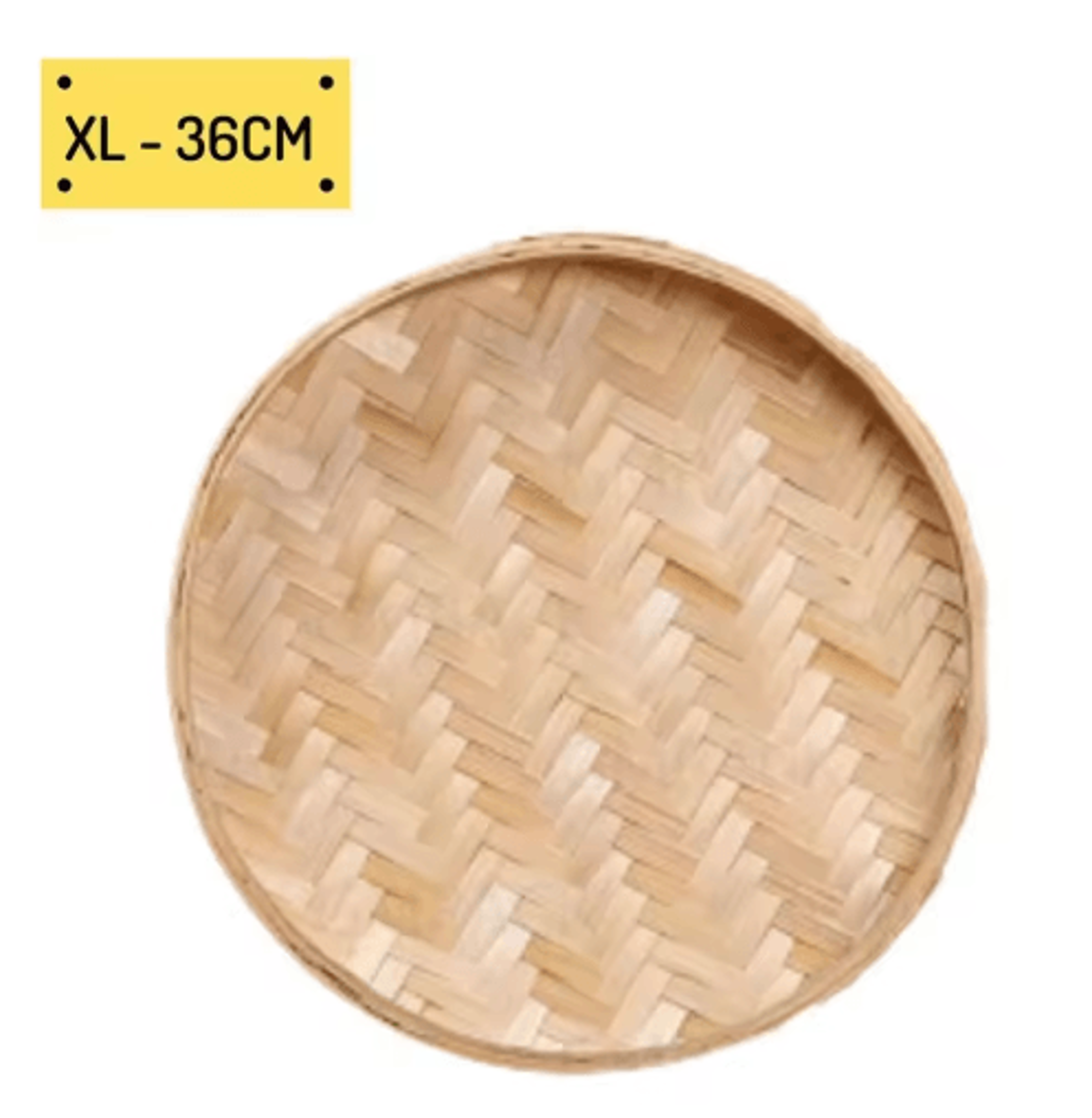 Handwoven Bamboo Basket Tray For Fruit Bread  Home Decoration 1