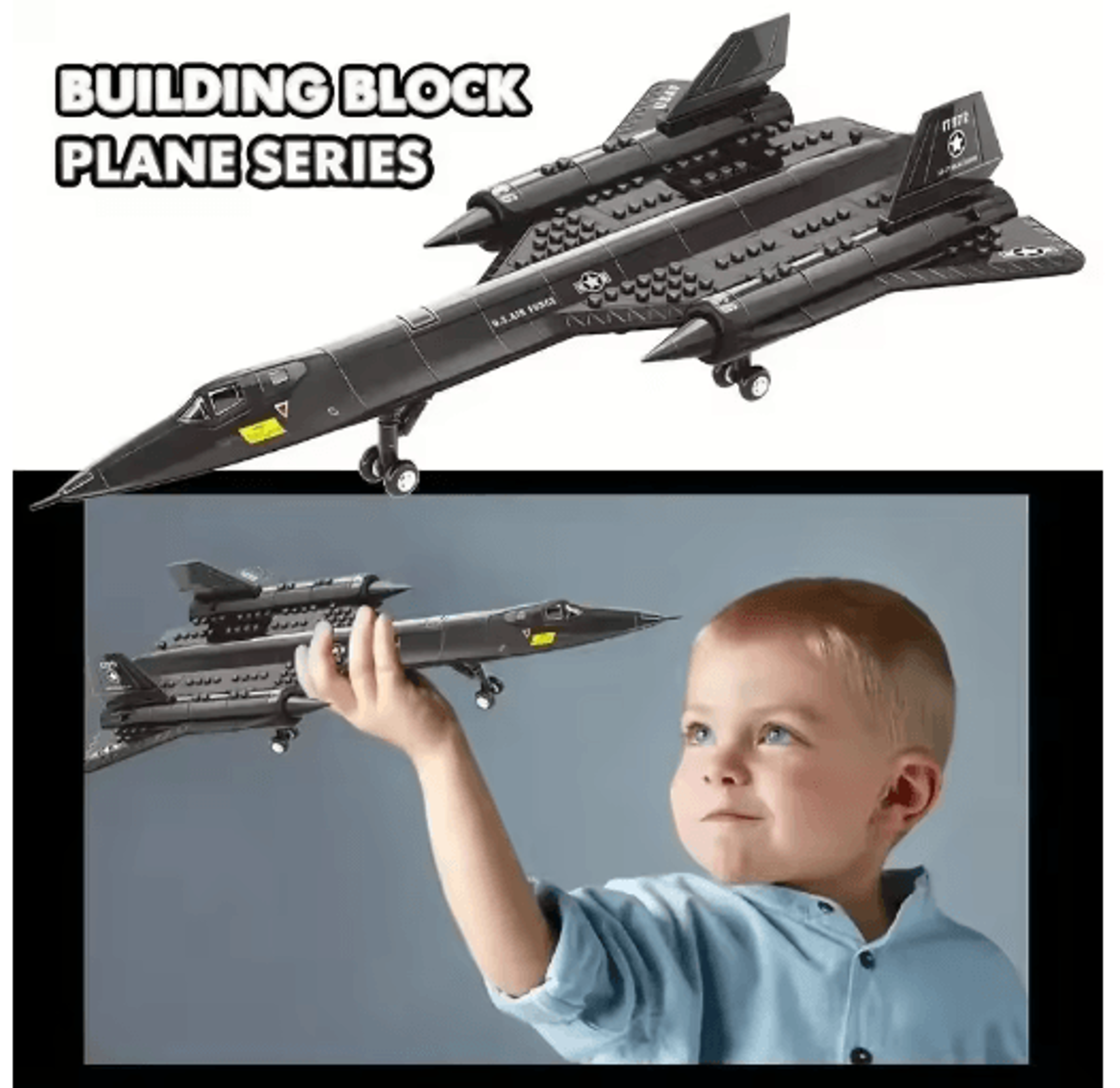 SR71 Blackbird Spy Plane Building Block Set For STEM Learning 4