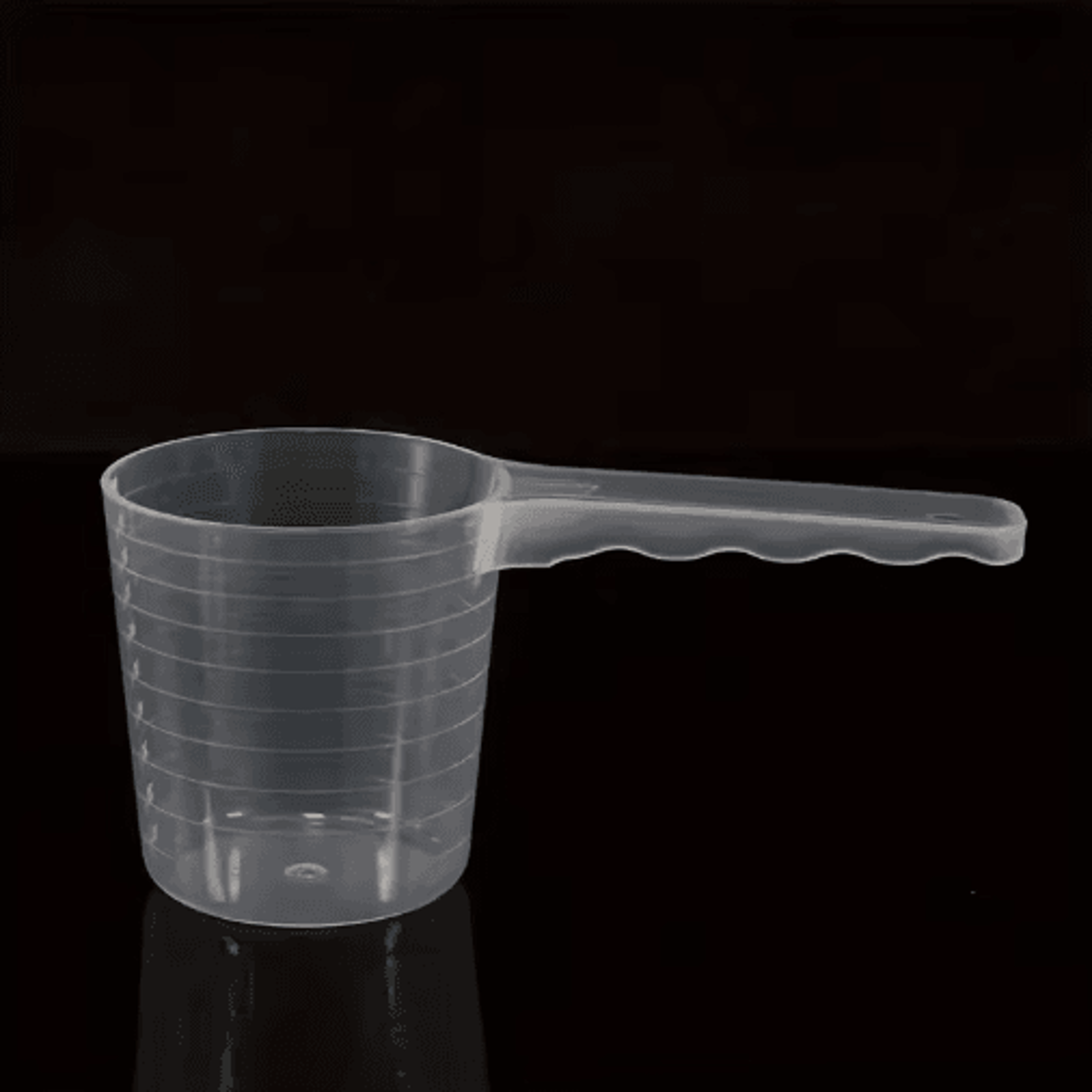 5PCS Transparent Pet Measuring Scoop Set With Scale  100ml Feeding Spoons 1