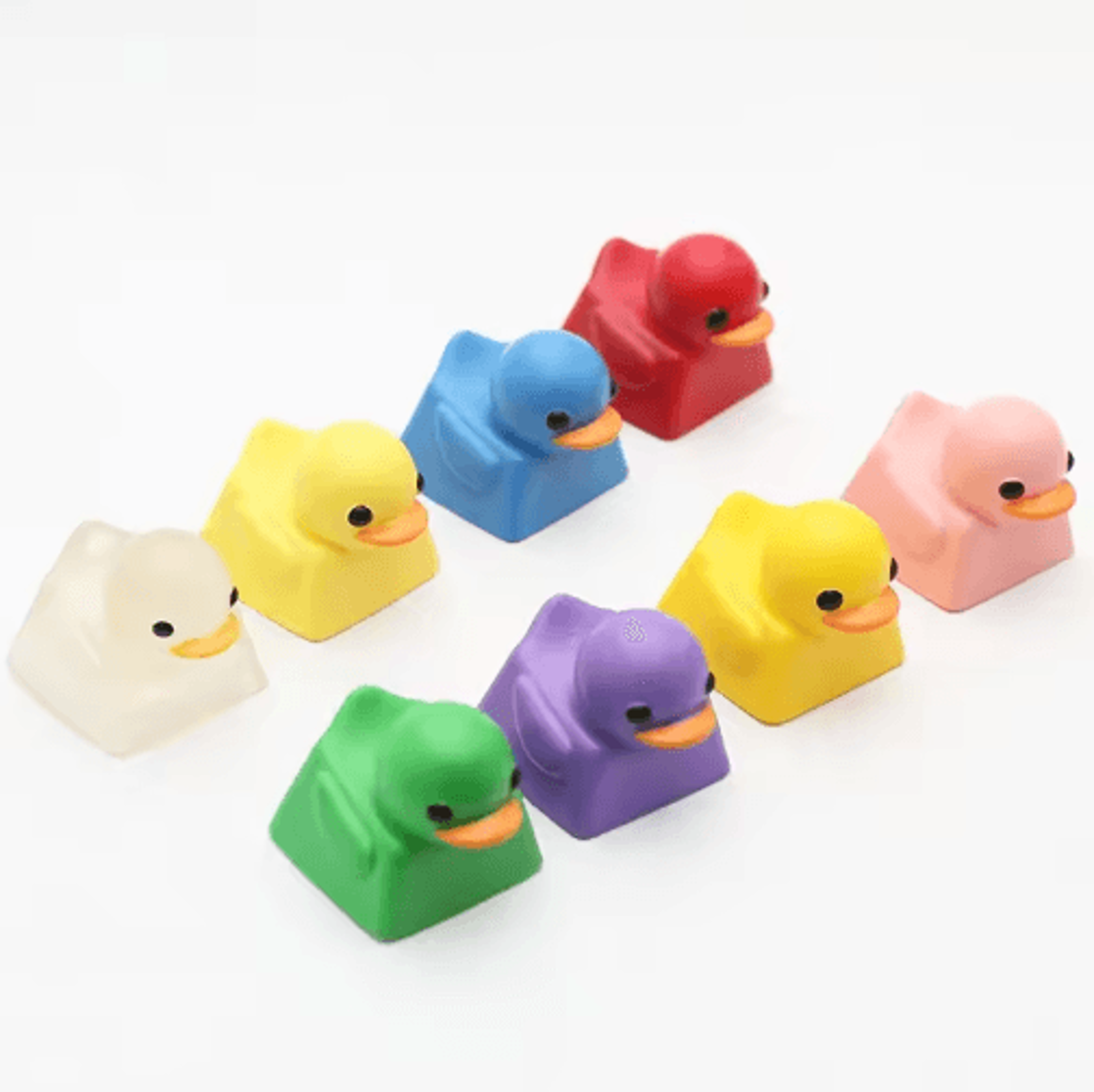 Cute Duck Resin Keycap For Cherry MX Mechanical Keyboards 0